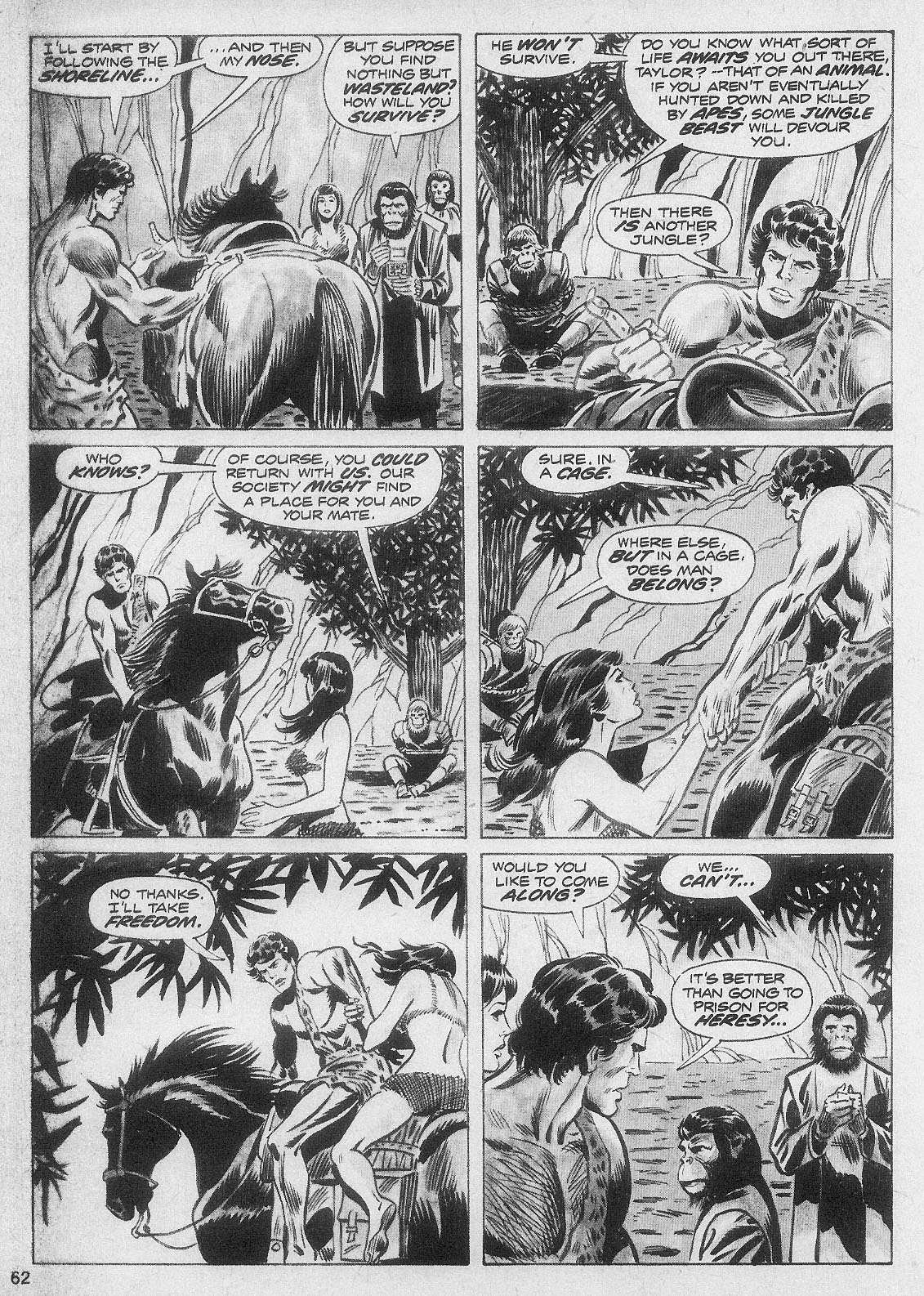 Read online Planet of the Apes comic -  Issue #6 - 57
