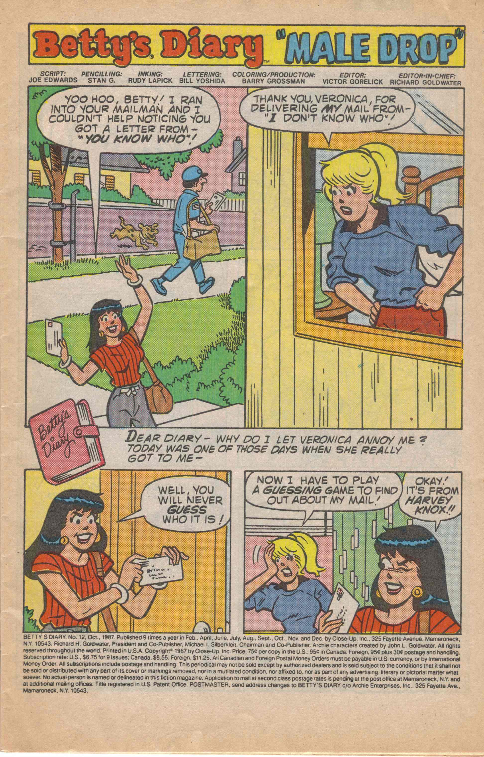 Read online Betty's Diary comic -  Issue #12 - 2