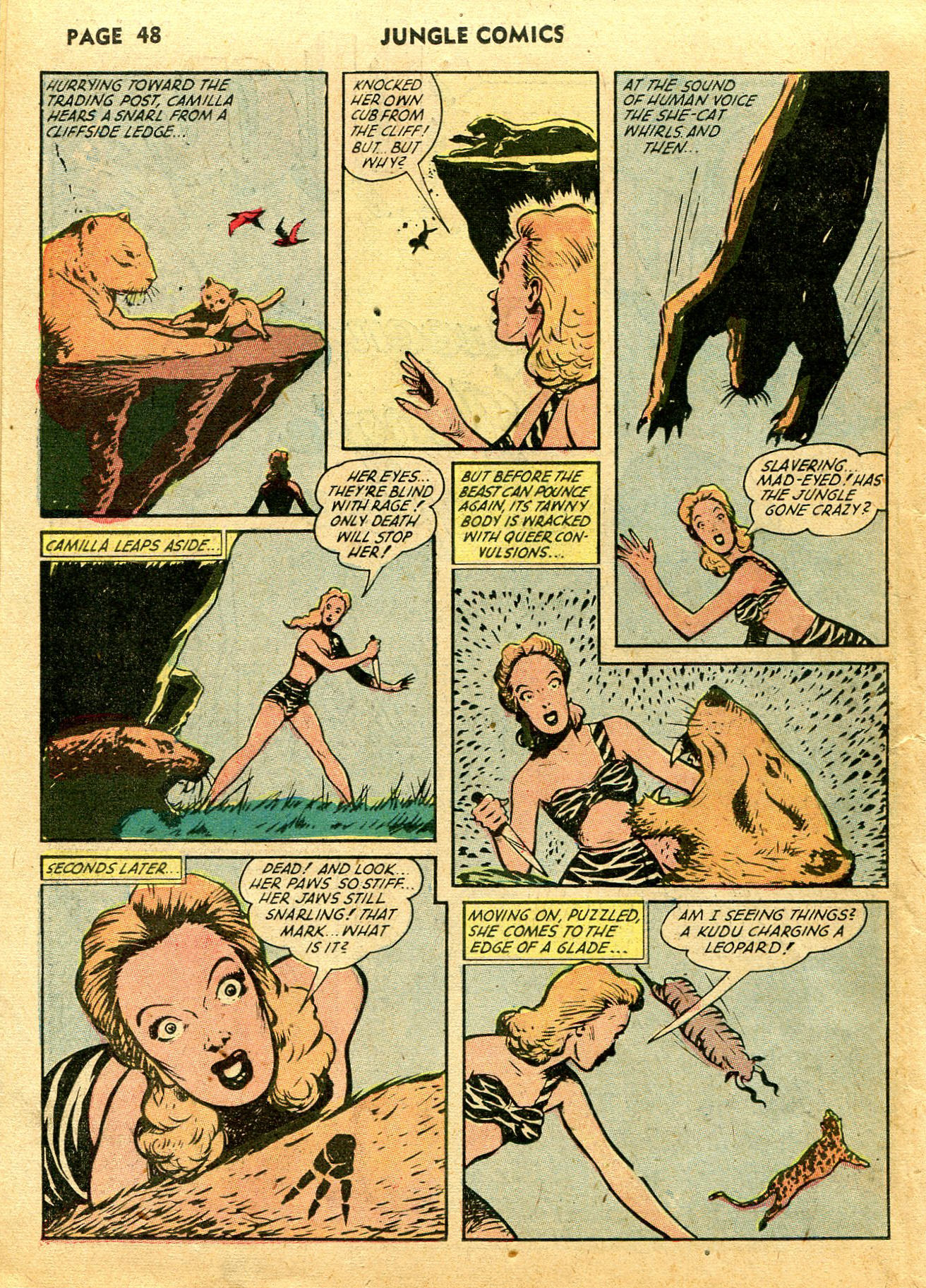 Read online Jungle Comics comic -  Issue #39 - 50