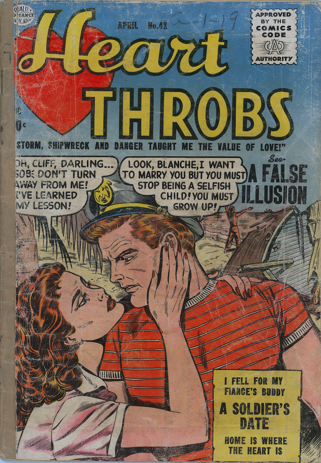 Read online Heart Throbs comic -  Issue #42 - 1