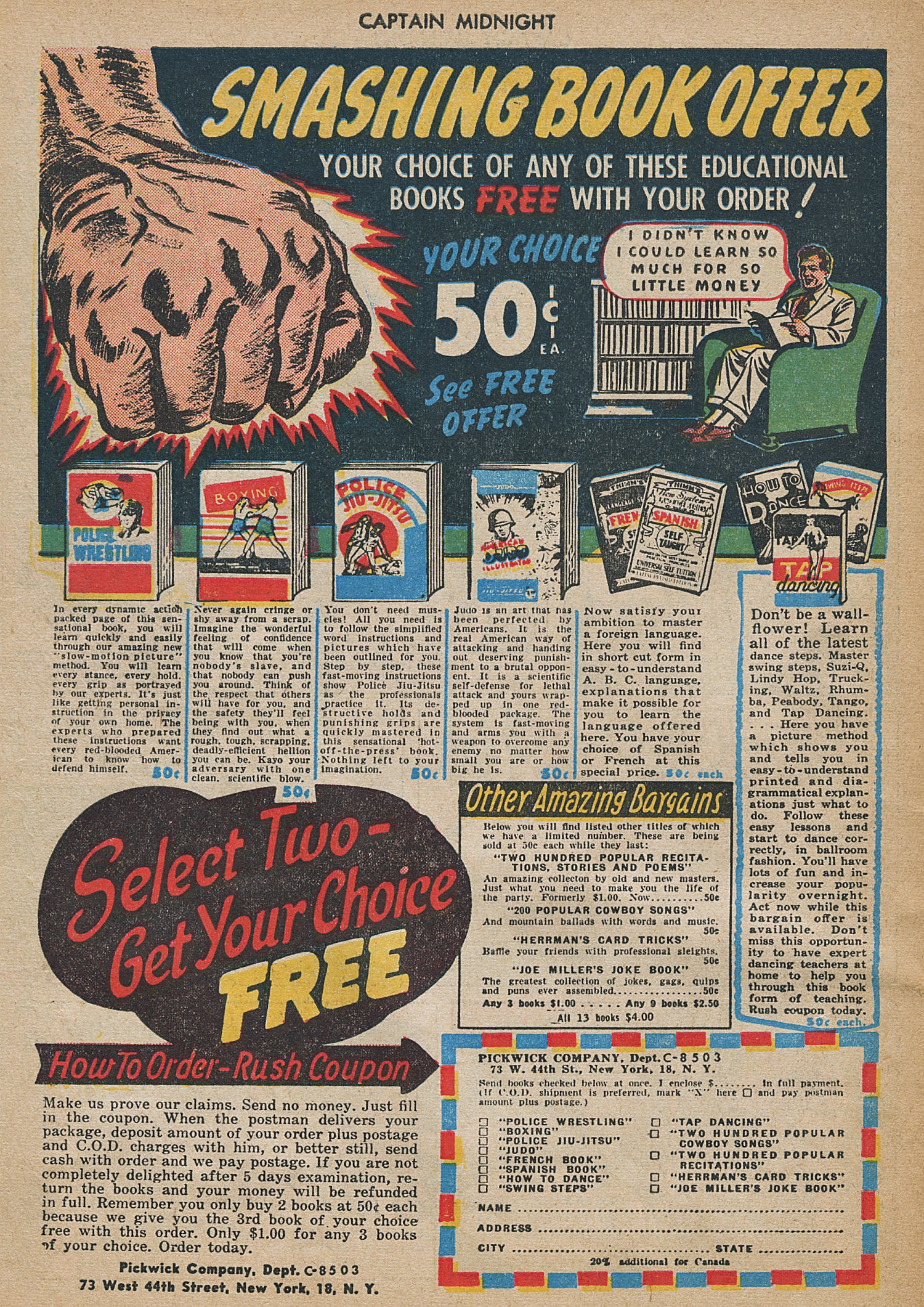 Read online Captain Midnight (1942) comic -  Issue #29 - 34