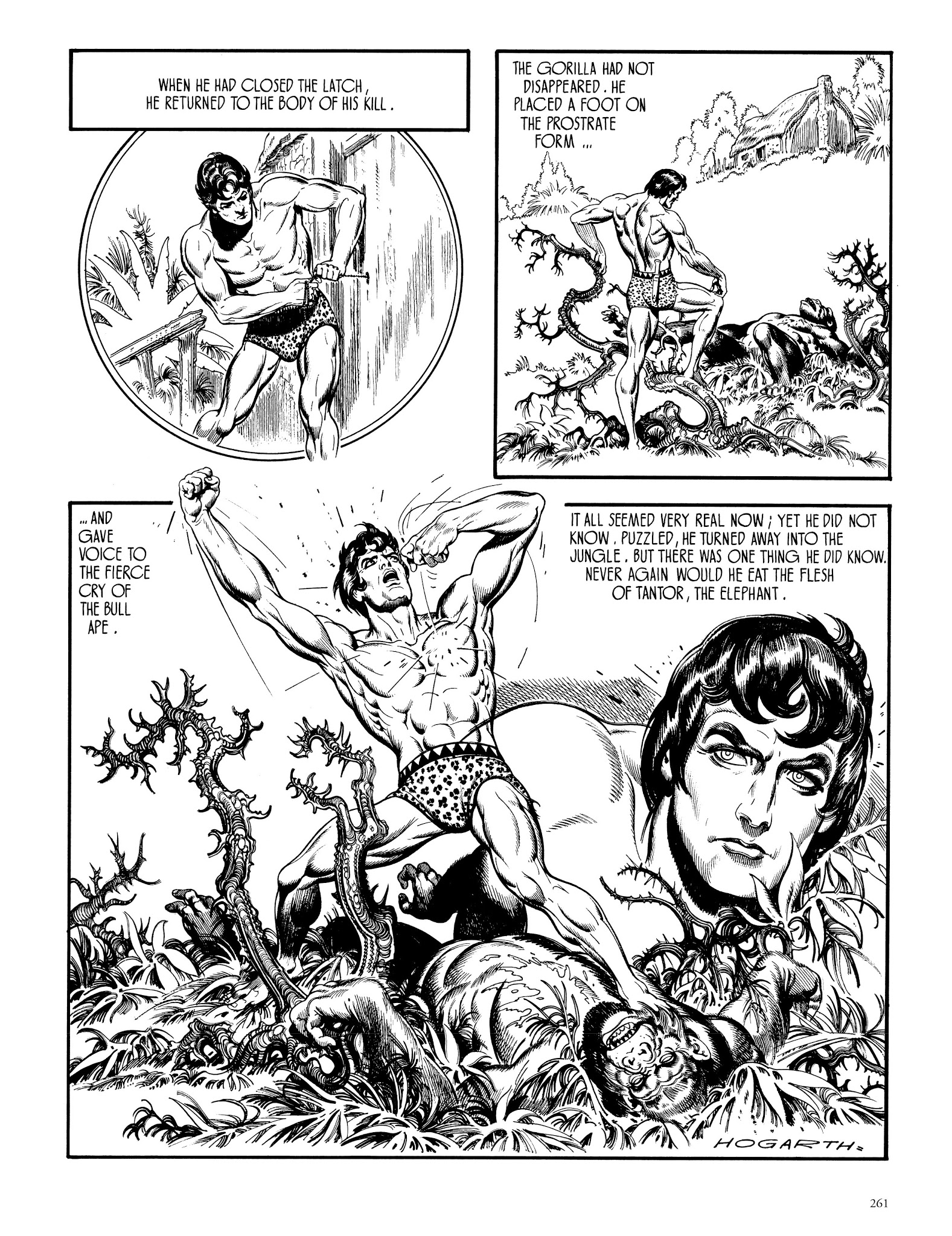 Read online Edgar Rice Burroughs' Tarzan: Burne Hogarth's Lord of the Jungle comic -  Issue # TPB - 260