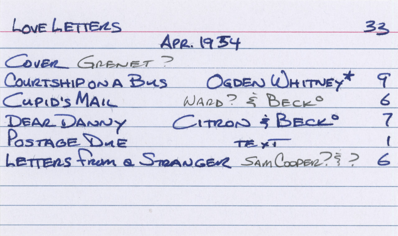 Read online Love Letters comic -  Issue #33 - 37