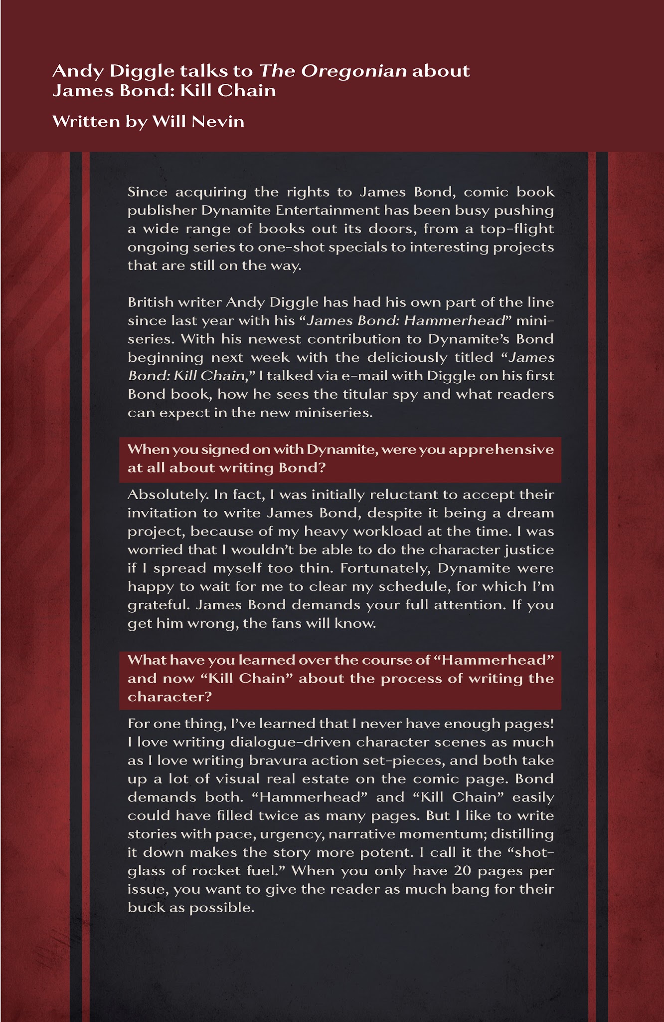 Read online James Bond: Kill Chain comic -  Issue # _TPB - 141