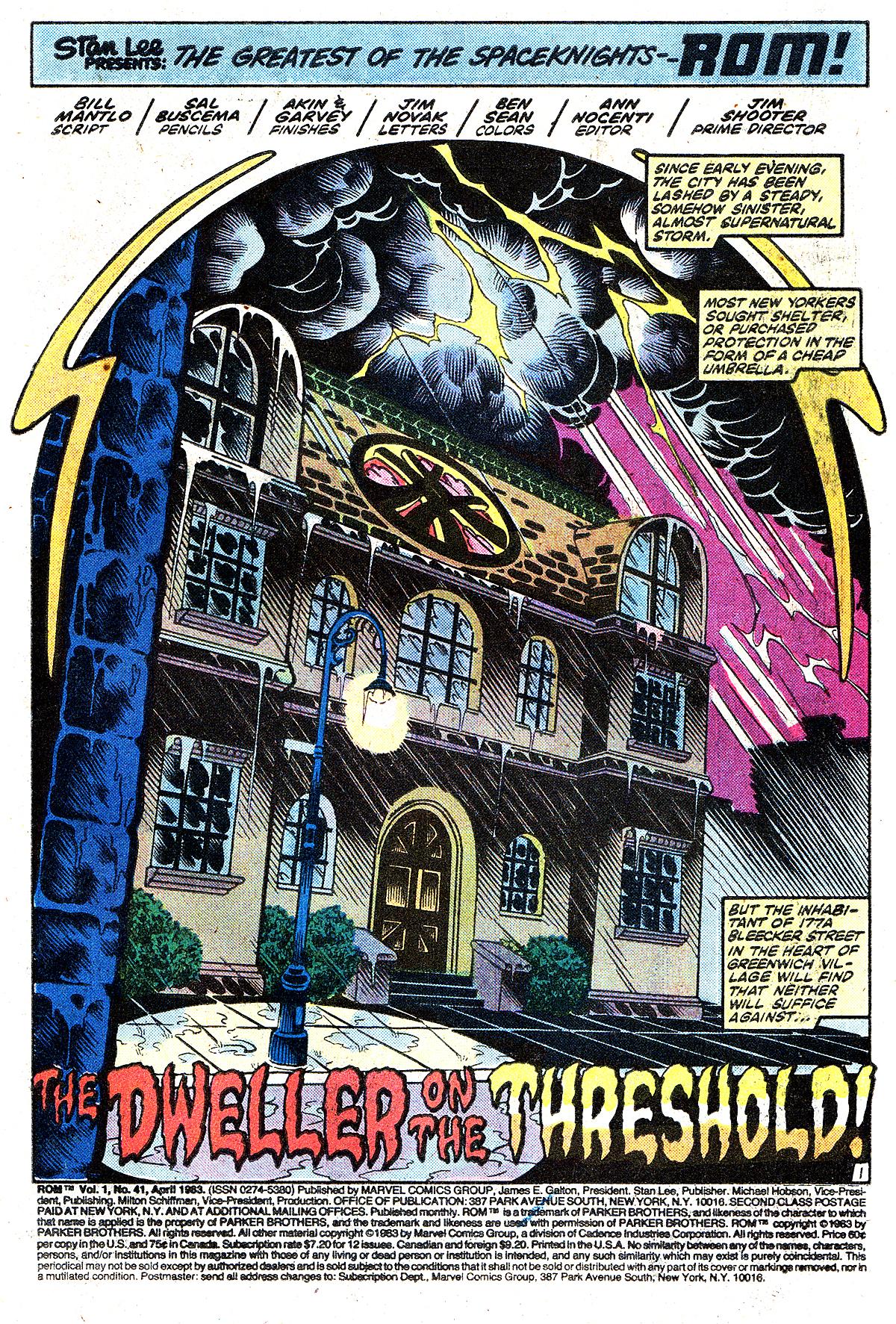 Read online ROM (1979) comic -  Issue #41 - 2