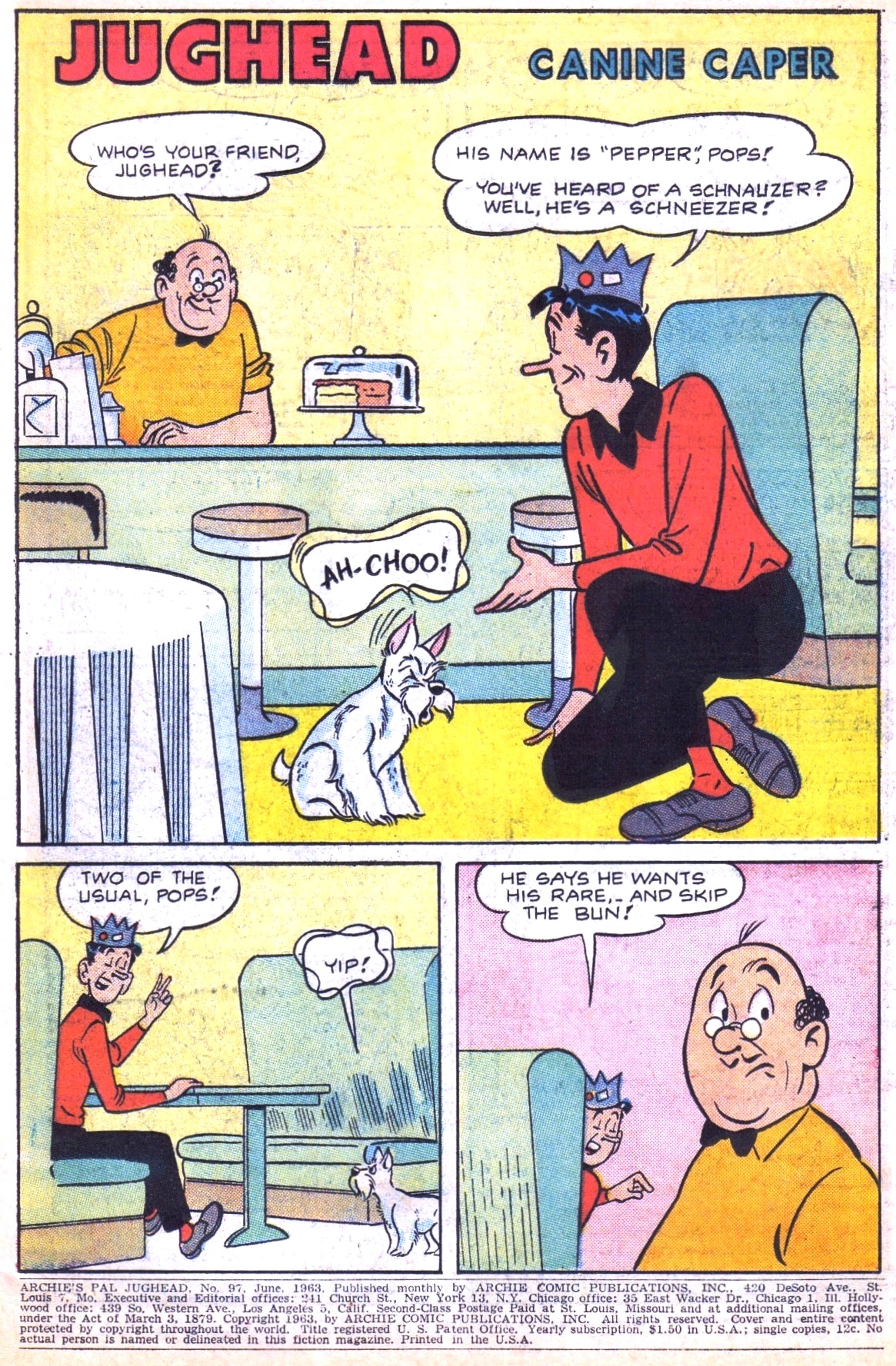 Read online Archie's Pal Jughead comic -  Issue #97 - 3