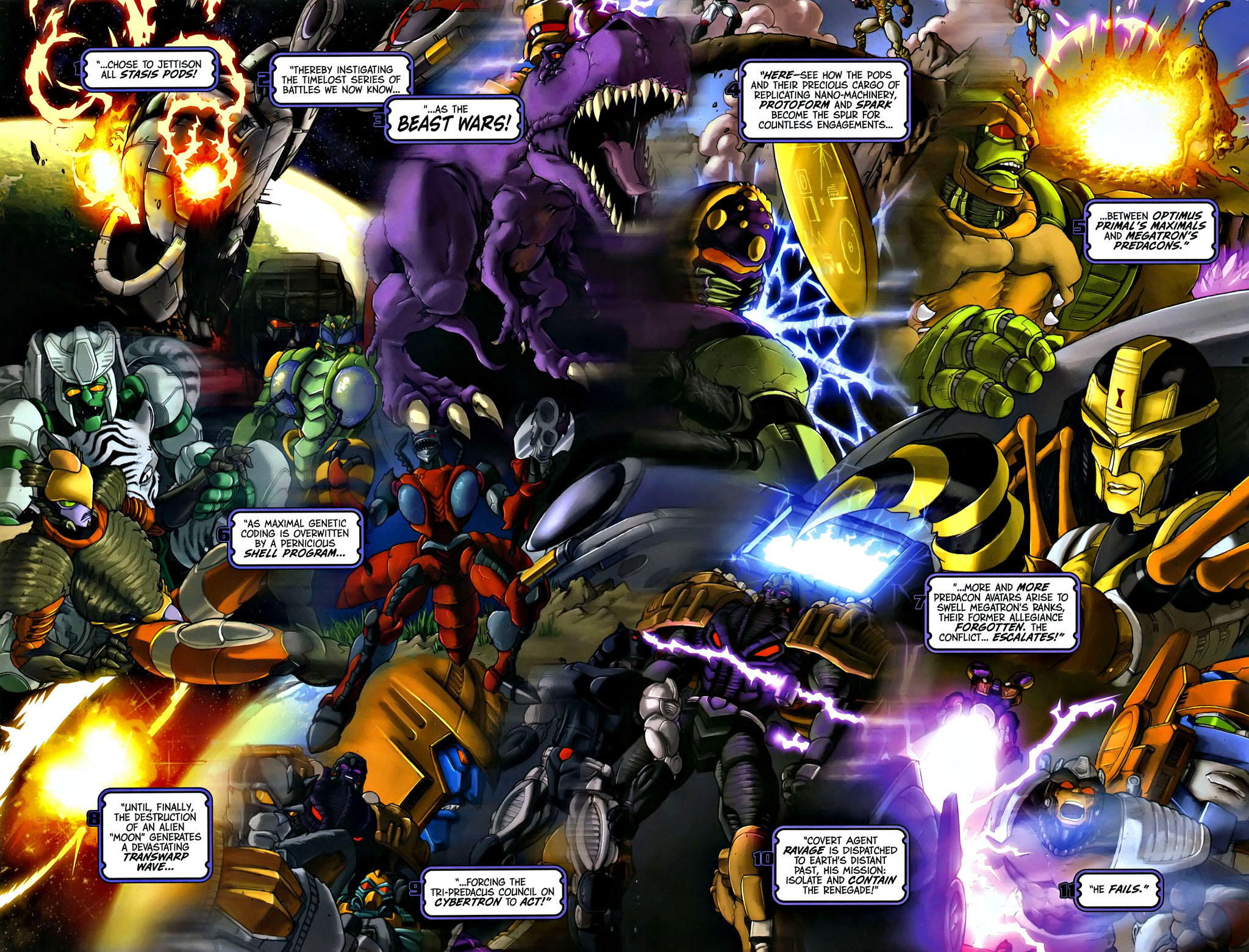 Read online Transformers, Beast Wars The Gathering comic Issue 1