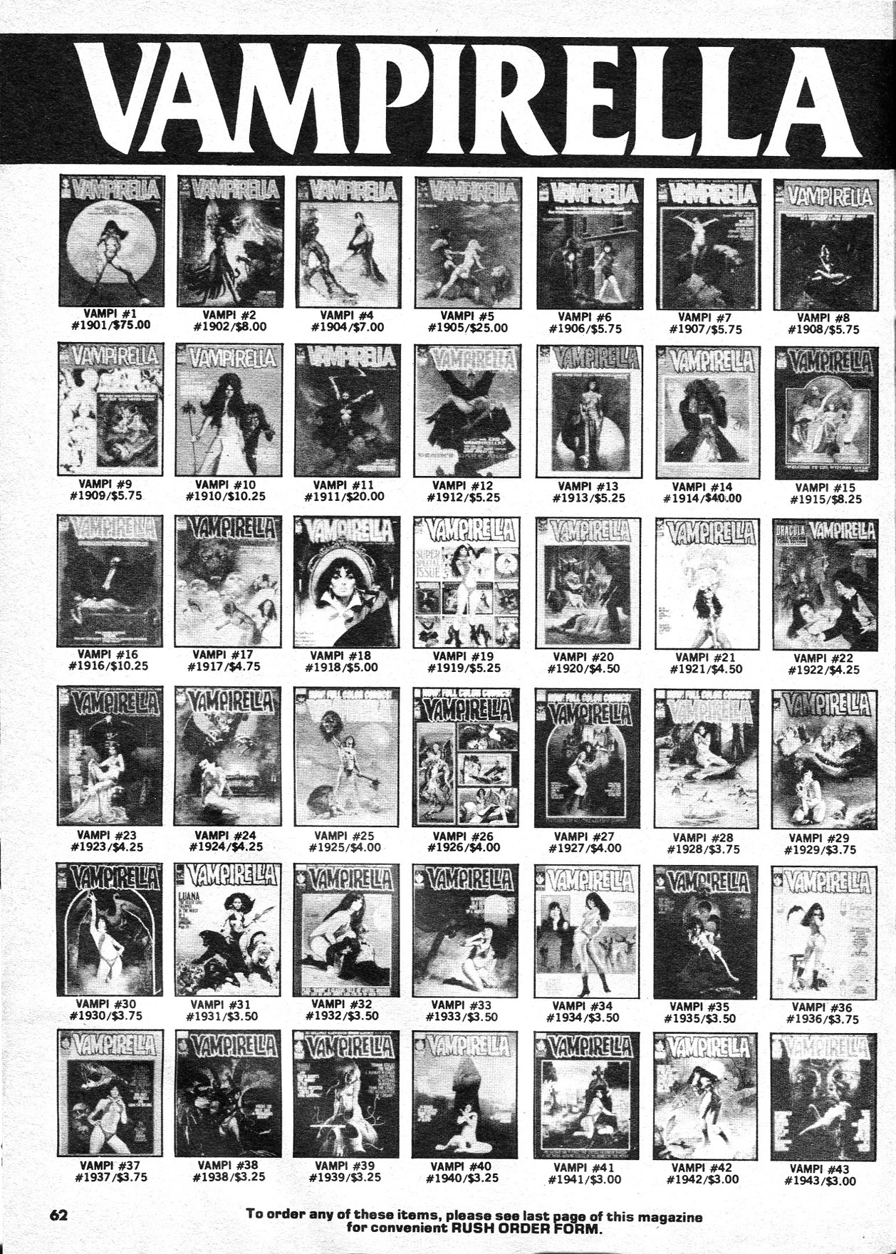 Read online Vampirella (1969) comic -  Issue #75 - 62