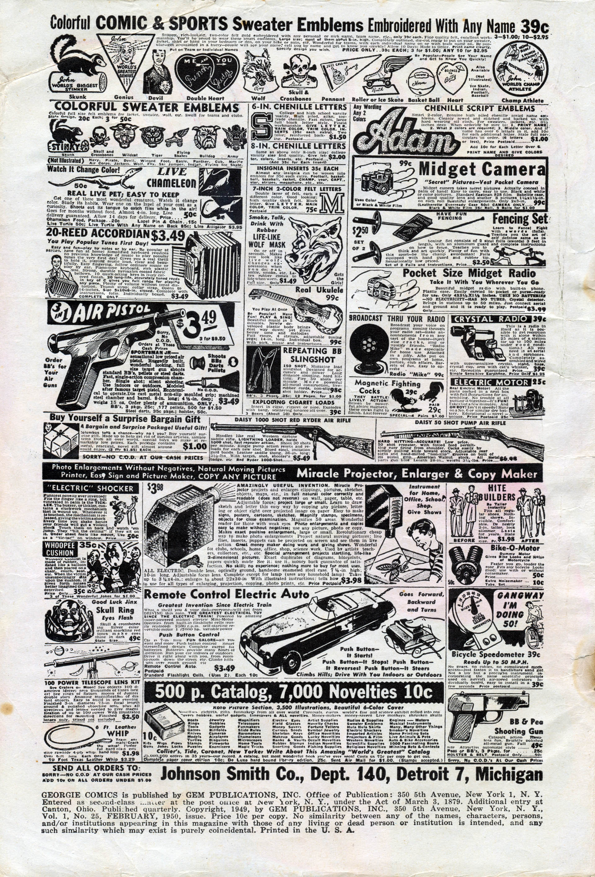 Read online Georgie Comics (1949) comic -  Issue #25 - 2