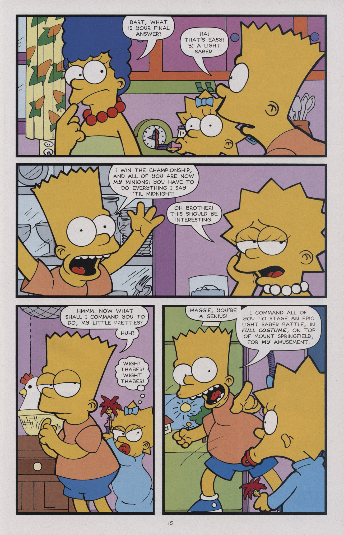 Read online Treehouse of Horror comic -  Issue #17 - 18