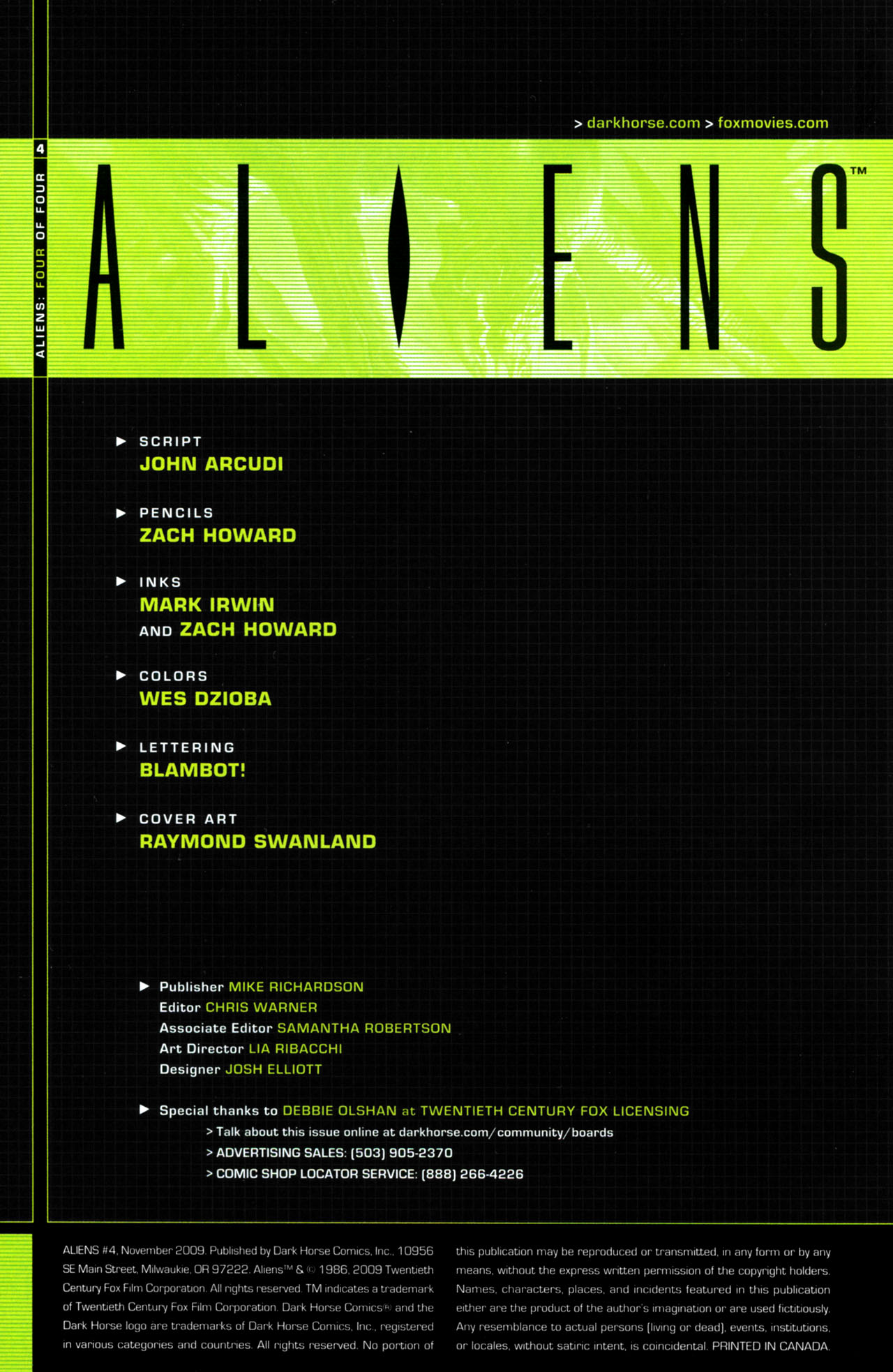 Read online Aliens (2009) comic -  Issue #4 - 2