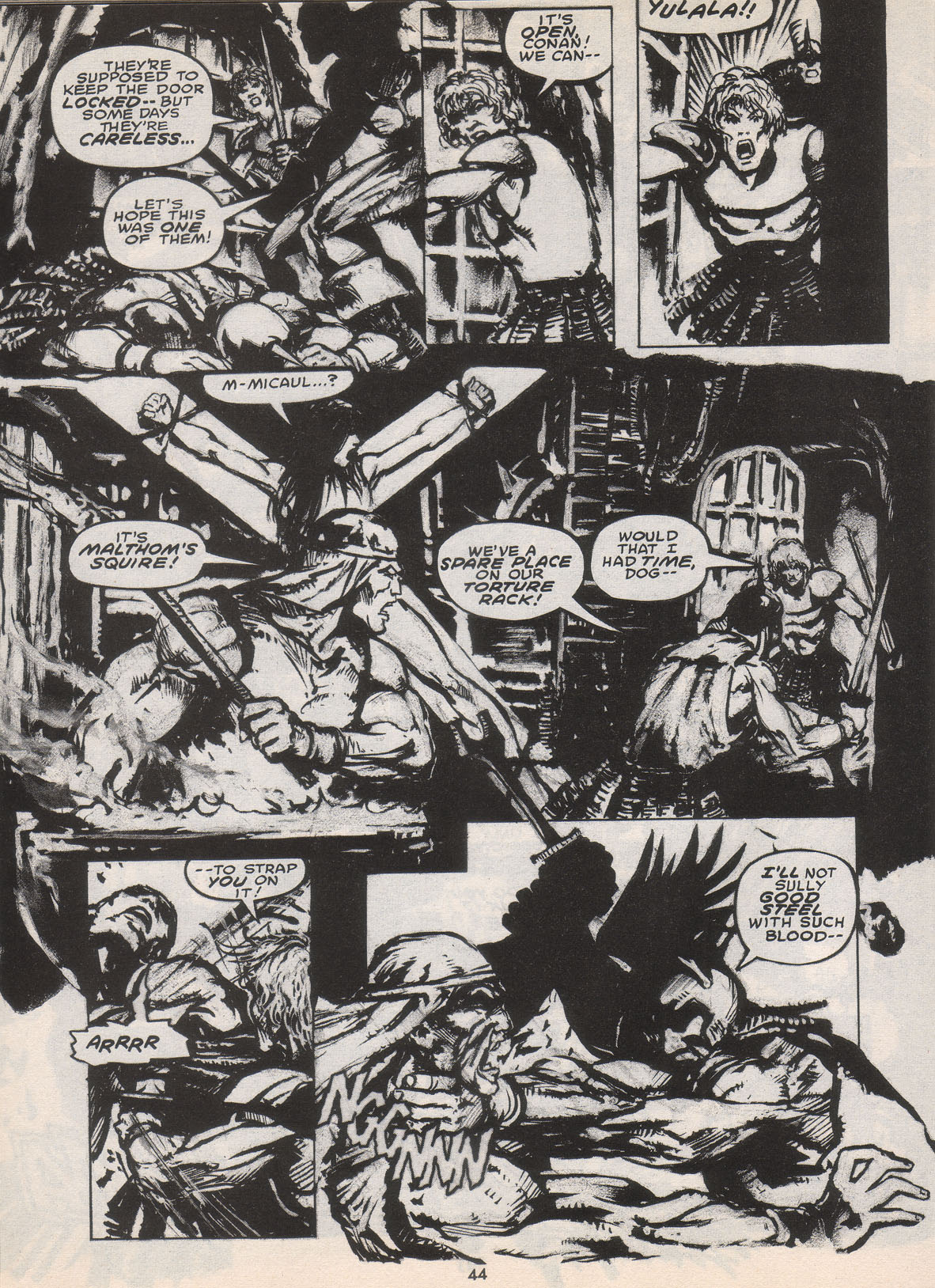 Read online The Savage Sword Of Conan comic -  Issue #222 - 45