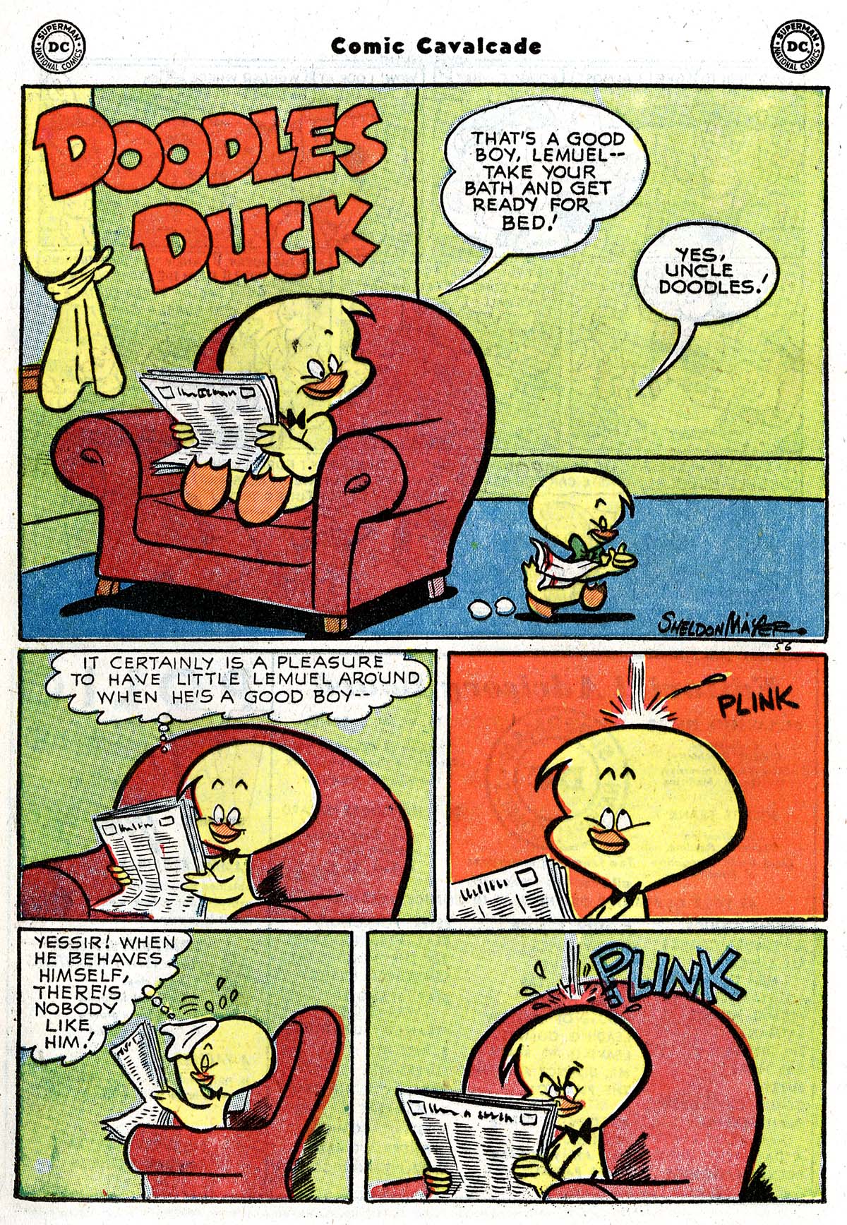 Read online Comic Cavalcade comic -  Issue #58 - 28