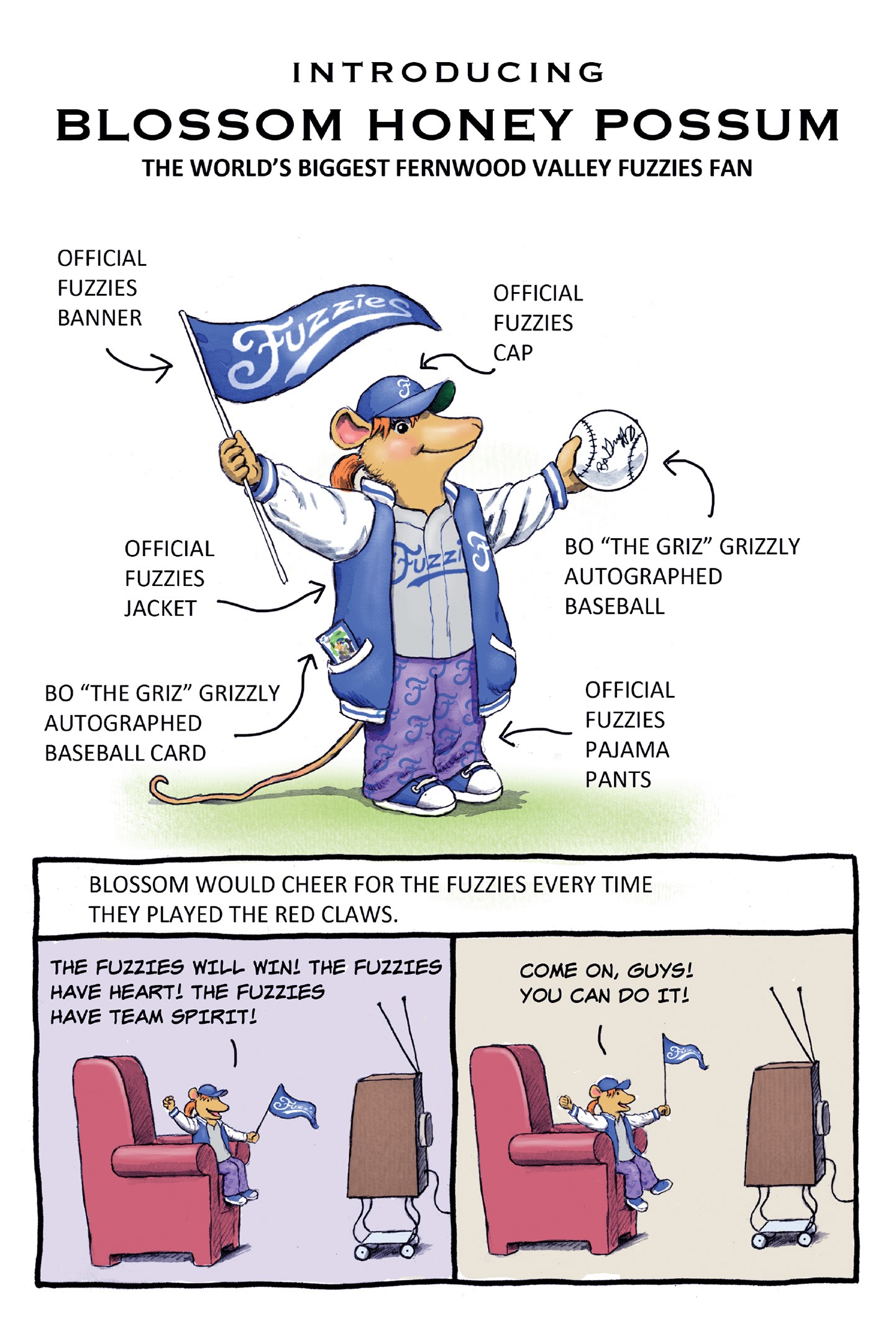 Read online Fuzzy Baseball comic -  Issue #1 - 12