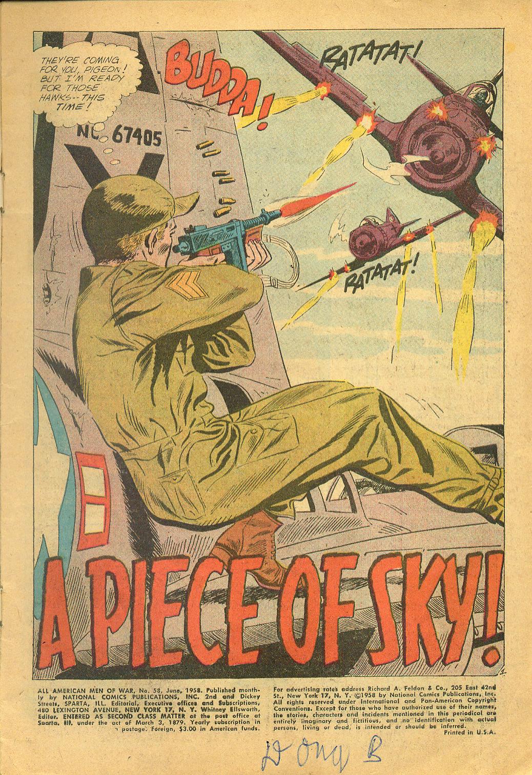 Read online All-American Men of War comic -  Issue #58 - 3
