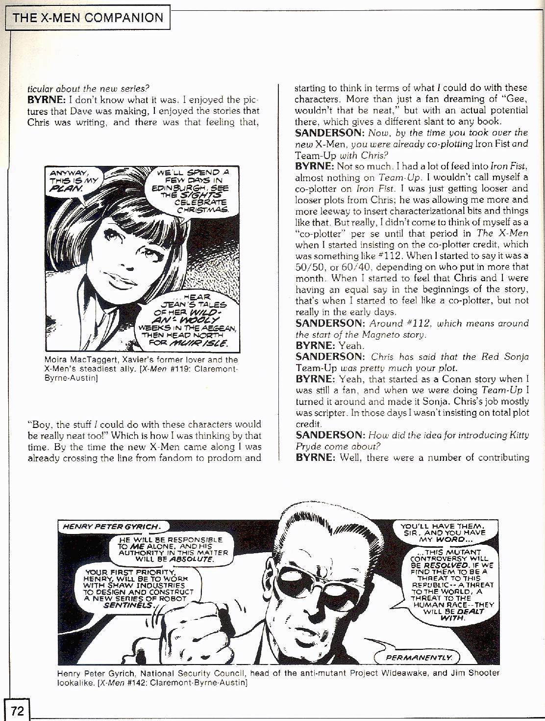 Read online The X-Men Companion comic -  Issue #2 - 72
