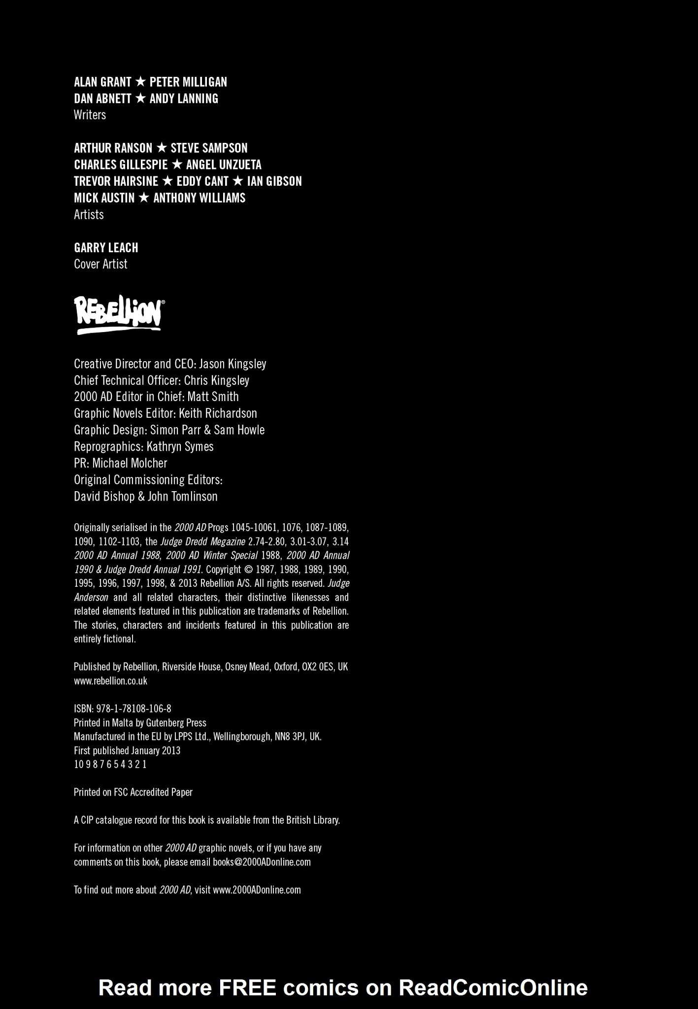 Read online Judge Anderson: The Psi Files comic -  Issue # TPB 3 - 2