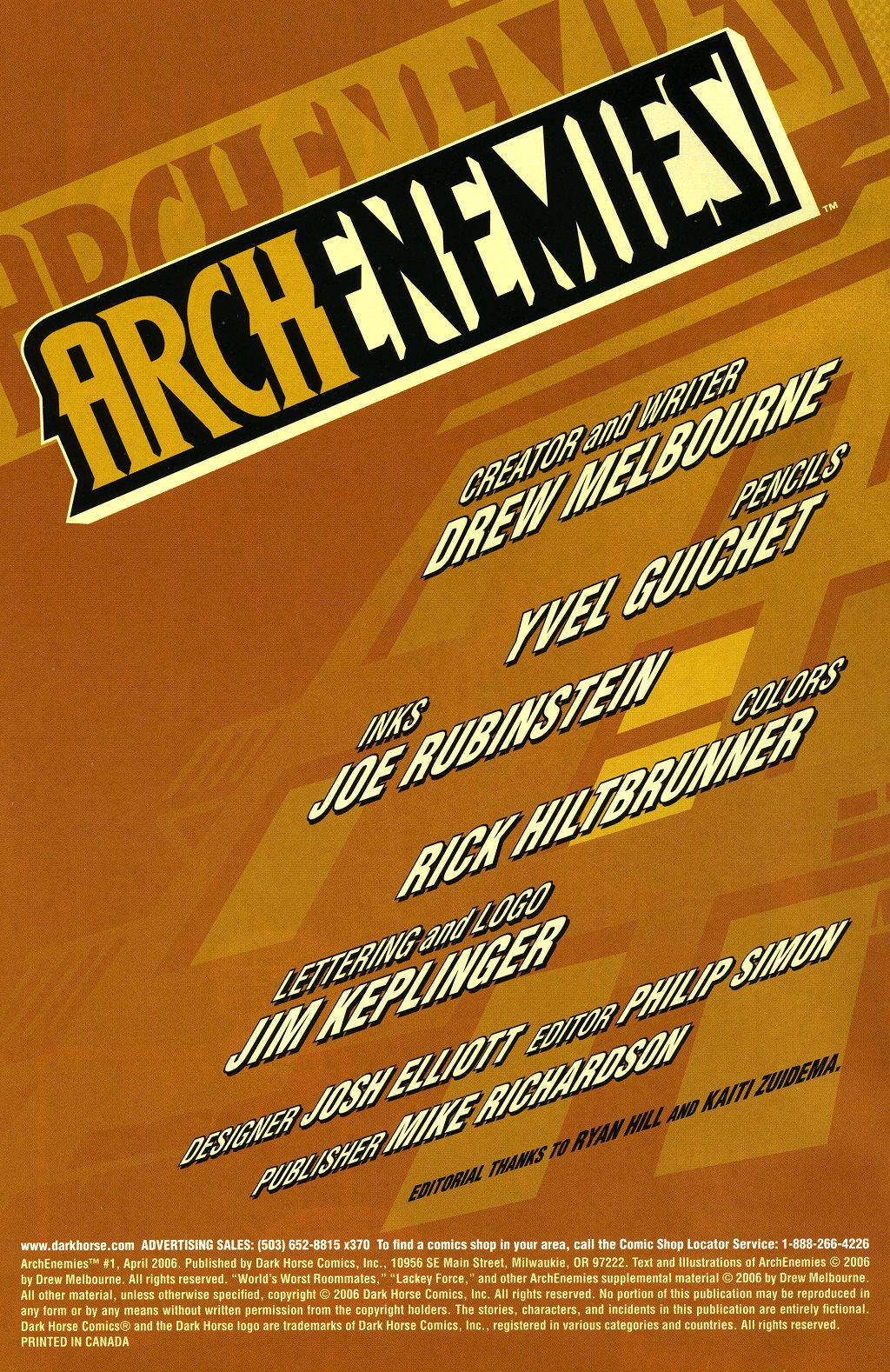 Read online ArchEnemies comic -  Issue #1 - 2
