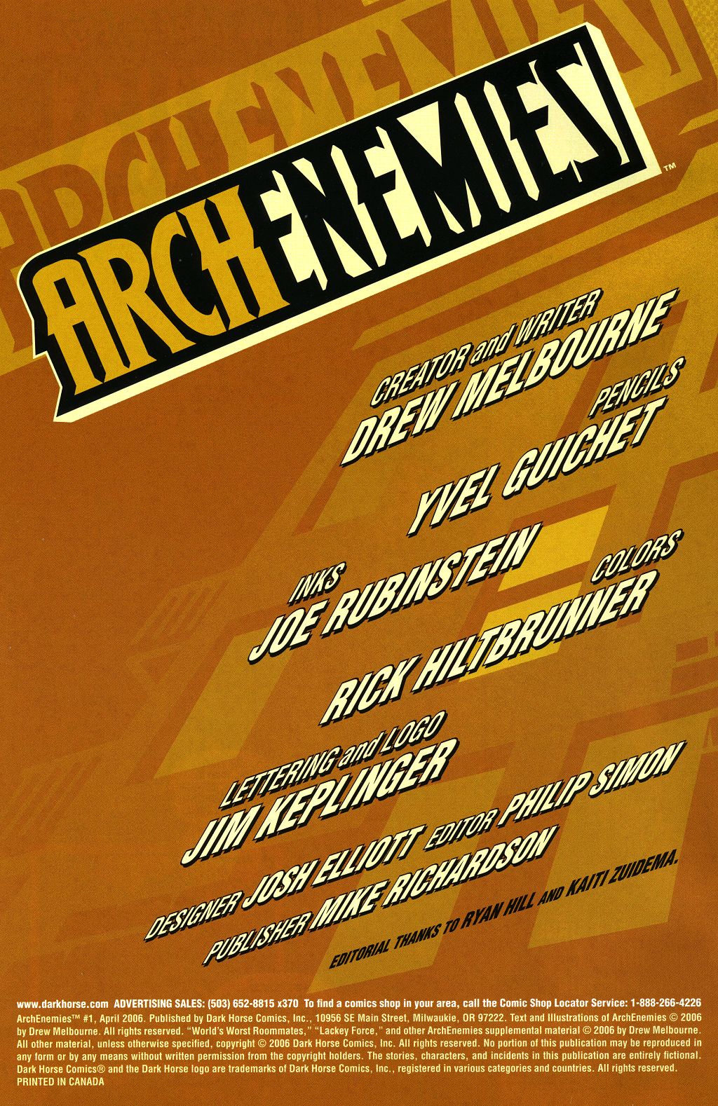 Read online ArchEnemies comic -  Issue #1 - 2
