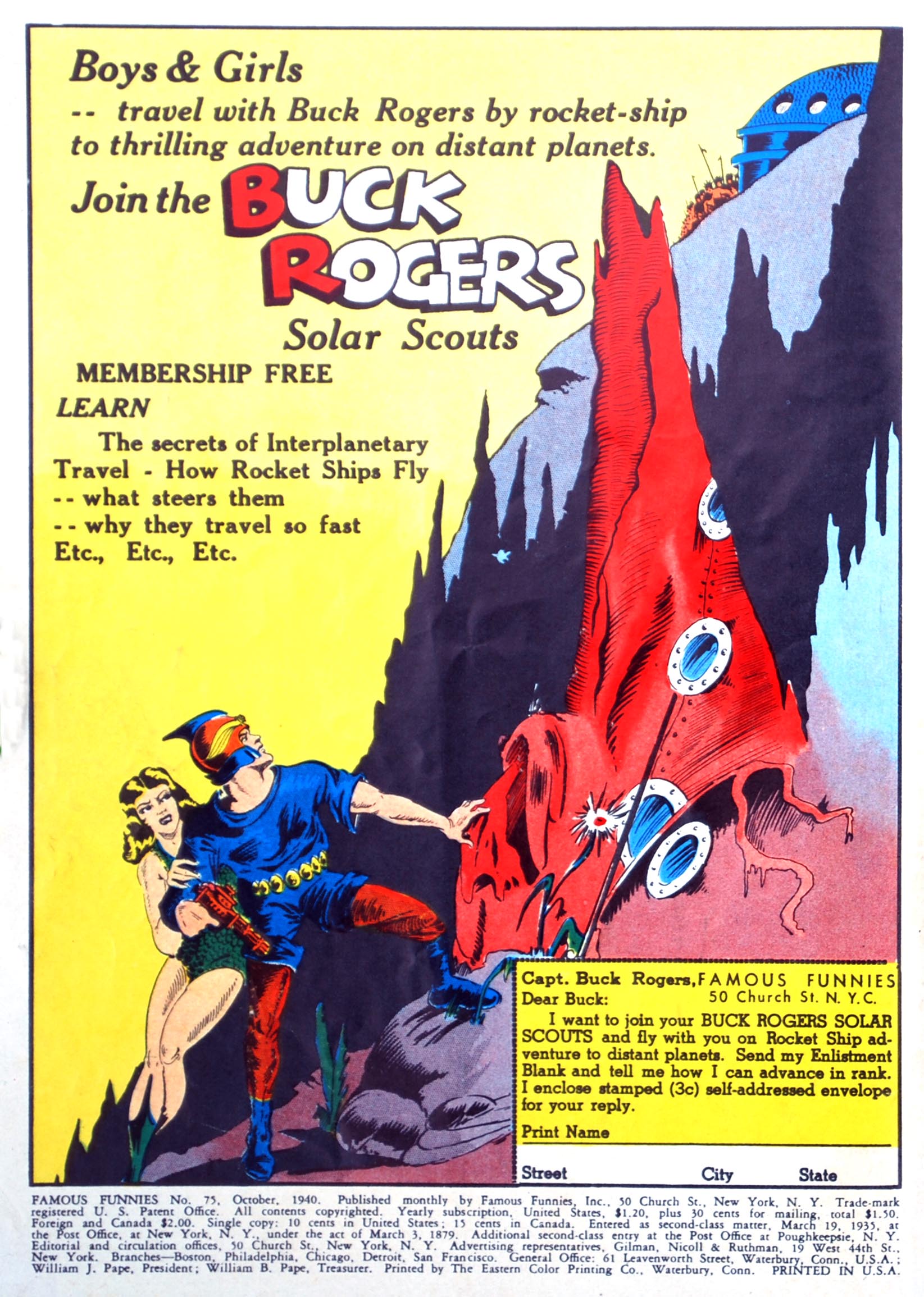 Read online Famous Funnies comic -  Issue #75 - 2