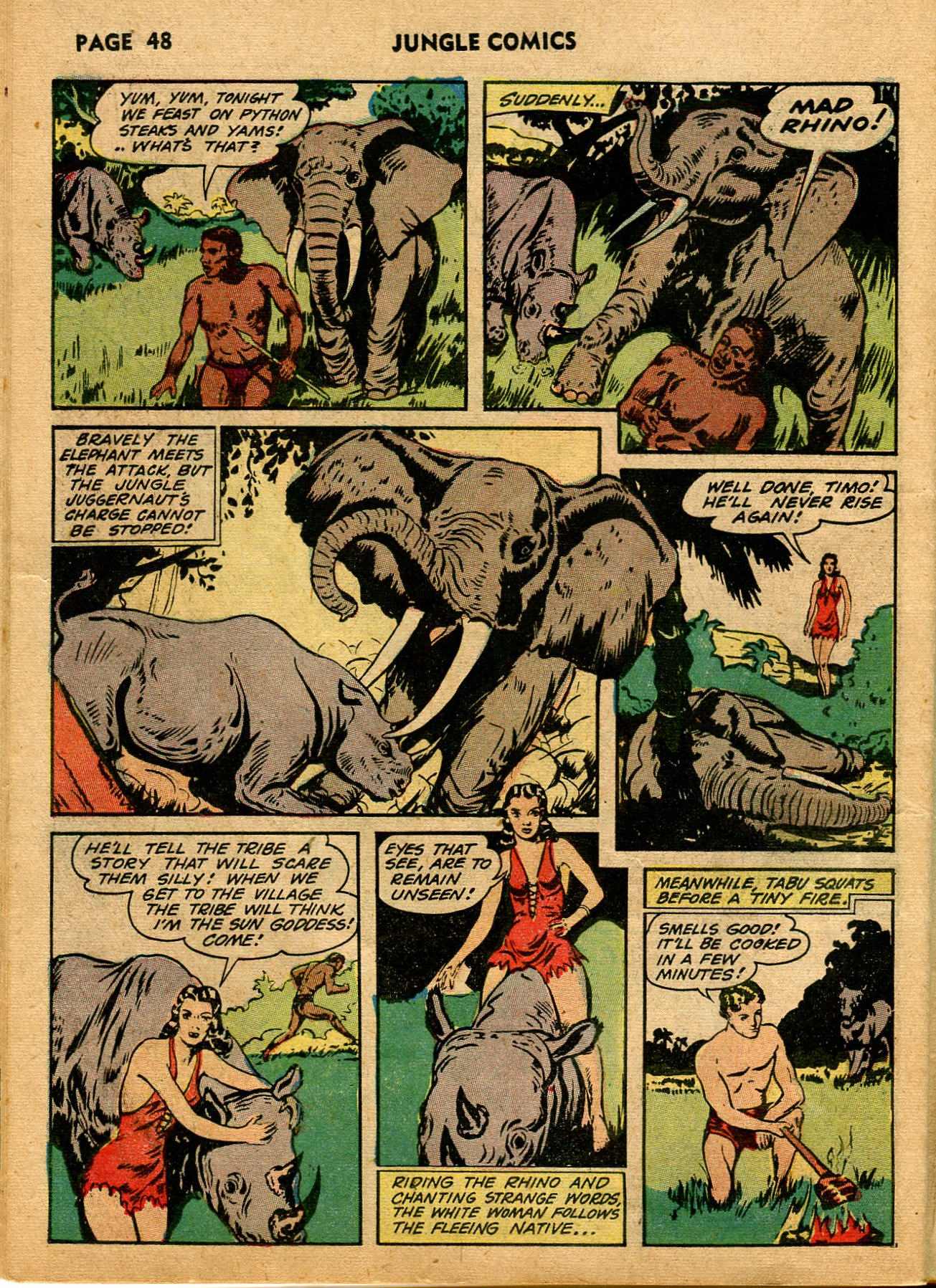 Read online Jungle Comics comic -  Issue #40 - 50