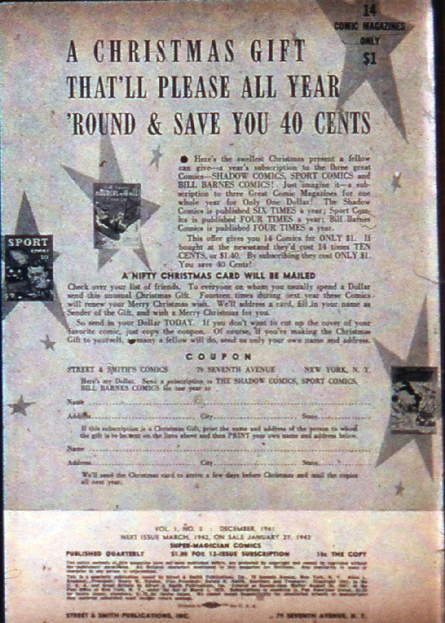 Read online Super-Magician Comics comic -  Issue #3 - 2