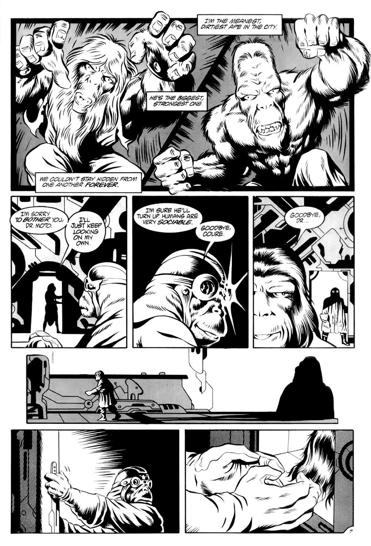 Read online Planet of the Apes (1990) comic -  Issue #7 - 9