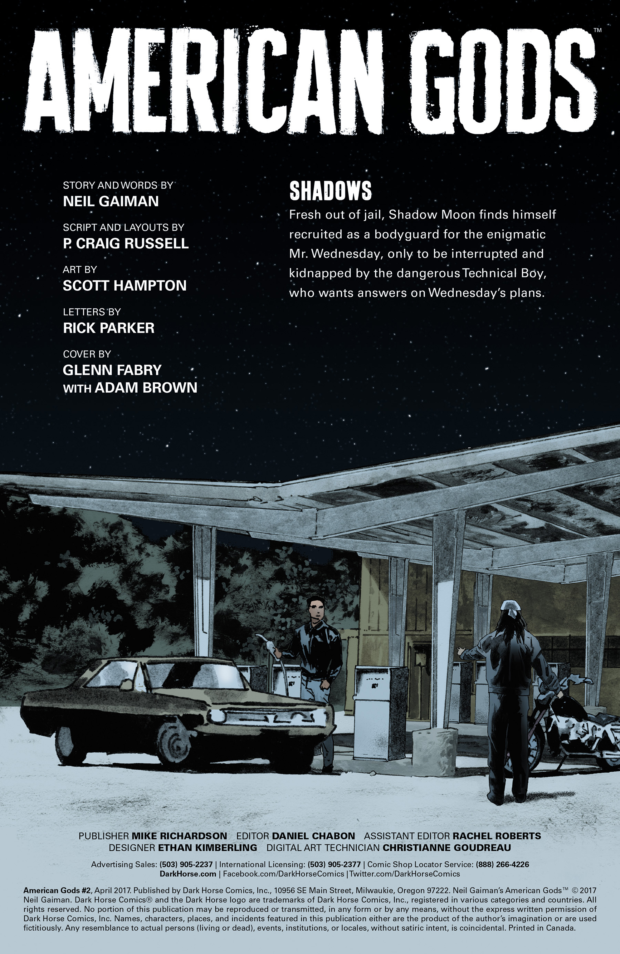 Read online American Gods: Shadows comic -  Issue #2 - 2
