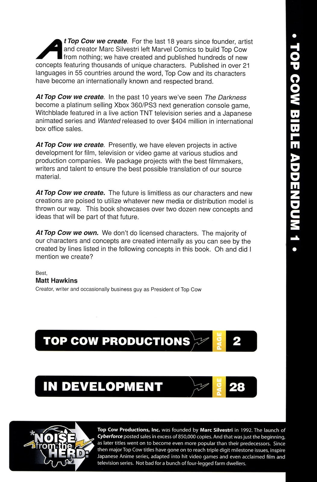 Top Cow Bible Addendum issue Full - Page 3