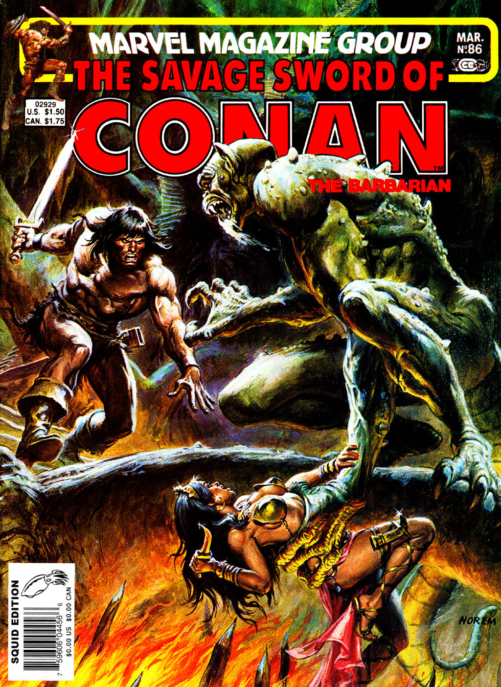 Read online The Savage Sword Of Conan comic -  Issue #86 - 1