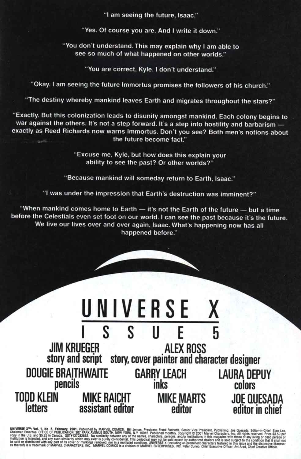Read online Universe X comic -  Issue #5 - 2