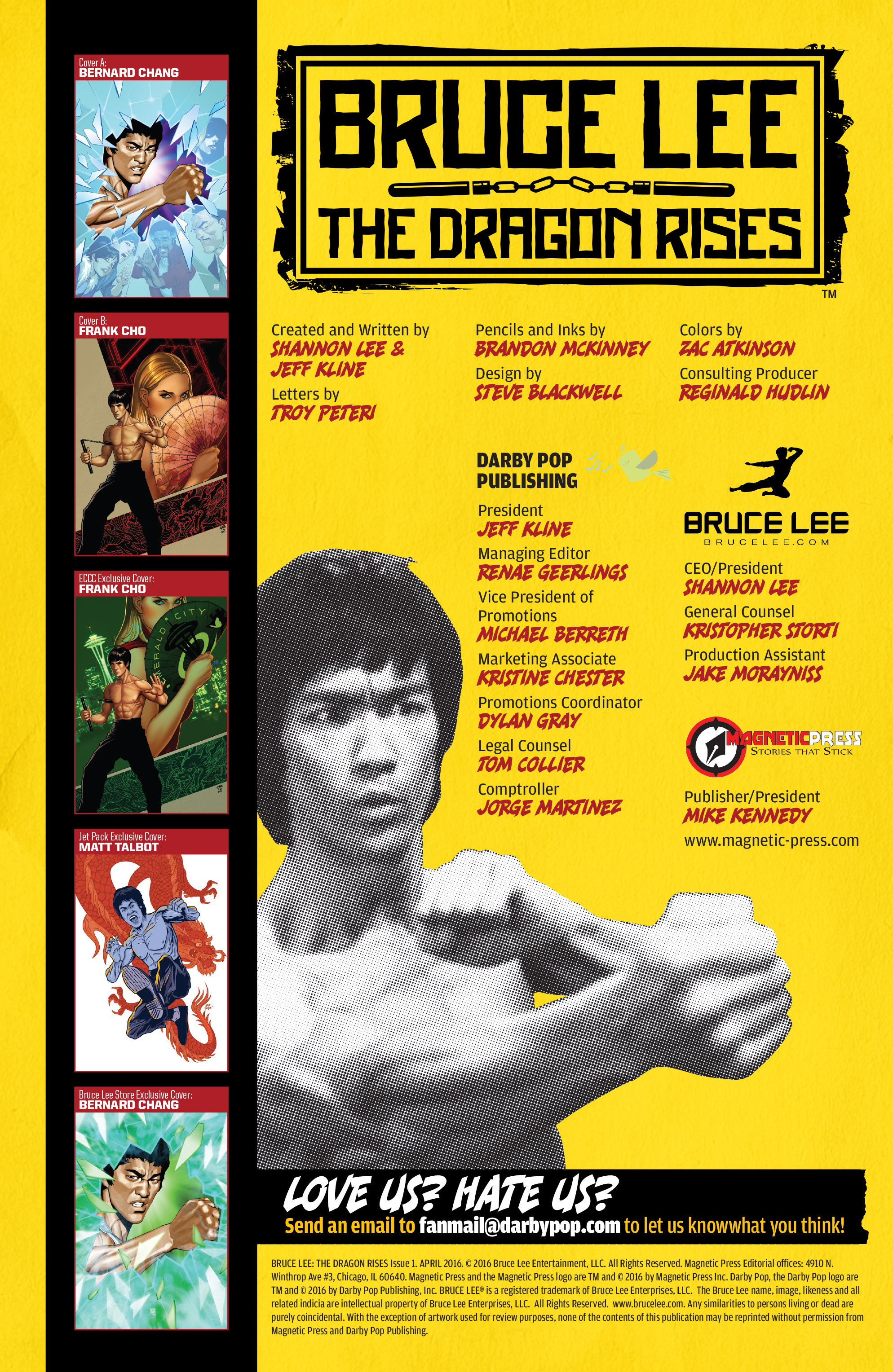 Read online Bruce Lee: The Dragon Rises comic -  Issue #1 - 2