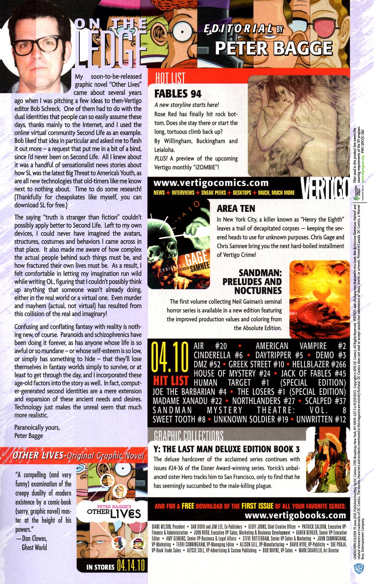 Read online Unknown Soldier (2008) comic -  Issue #19 - 21