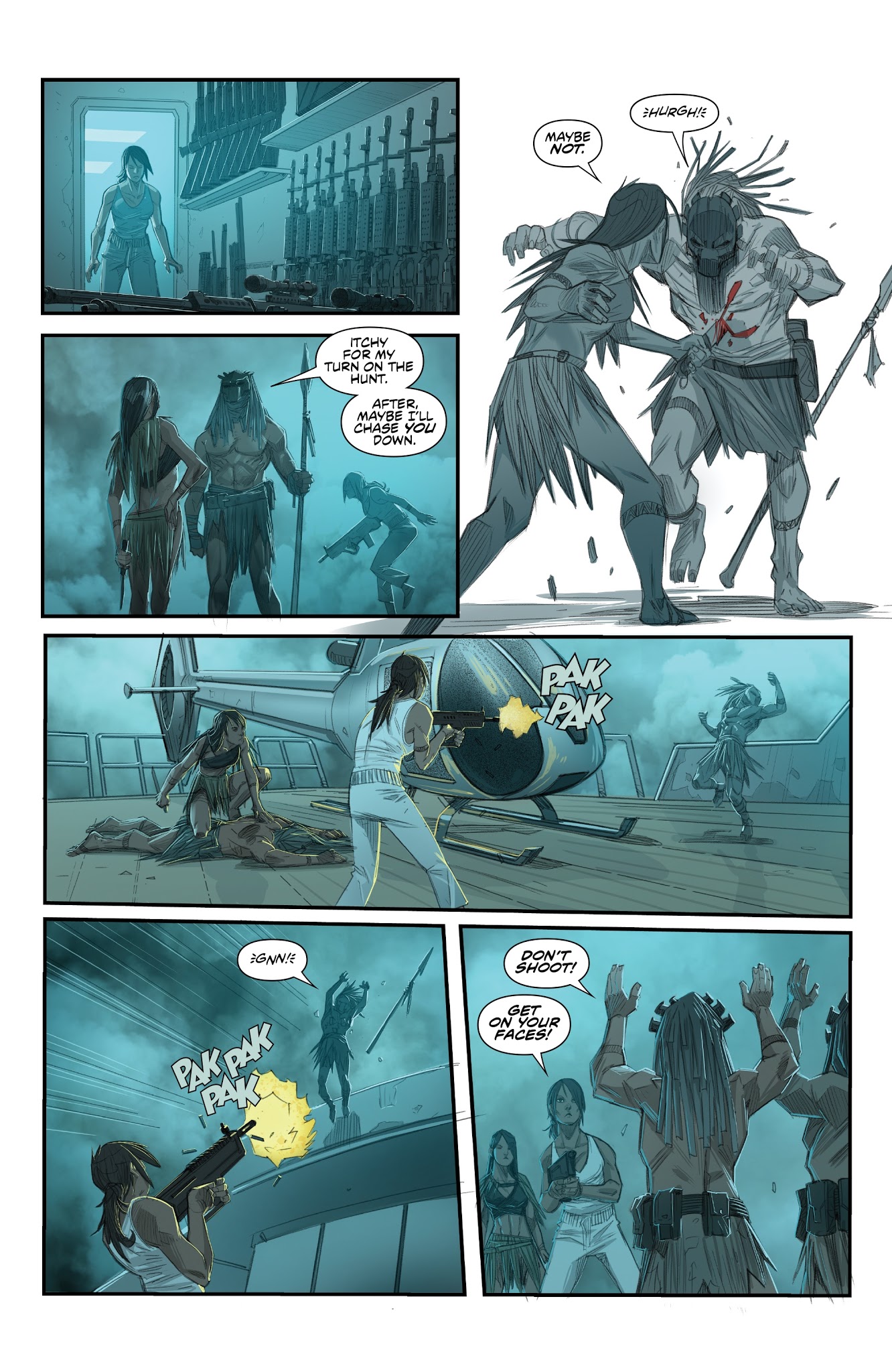 Read online Predator: Hunters comic -  Issue #5 - 17