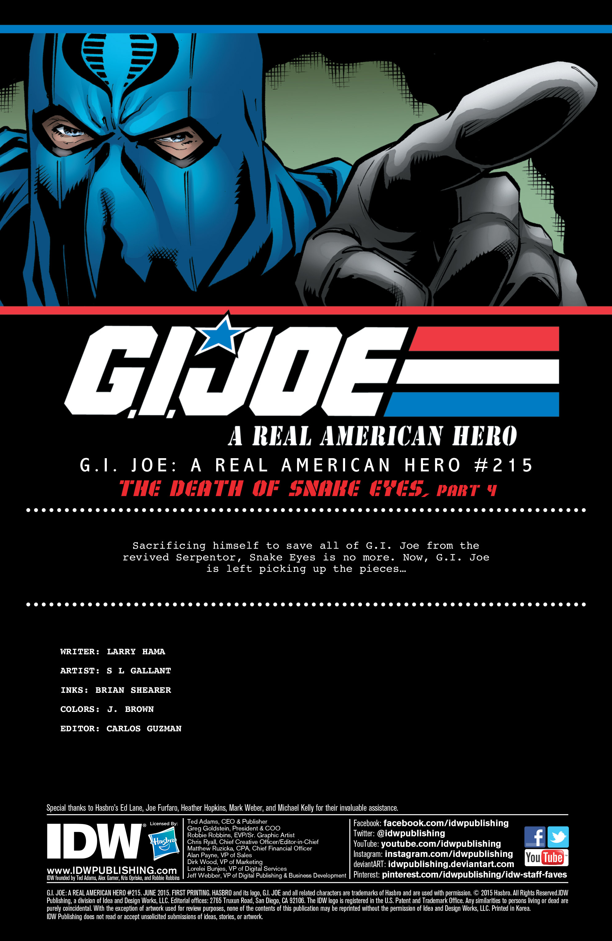 Read online G.I. Joe: A Real American Hero comic -  Issue #215 - 2