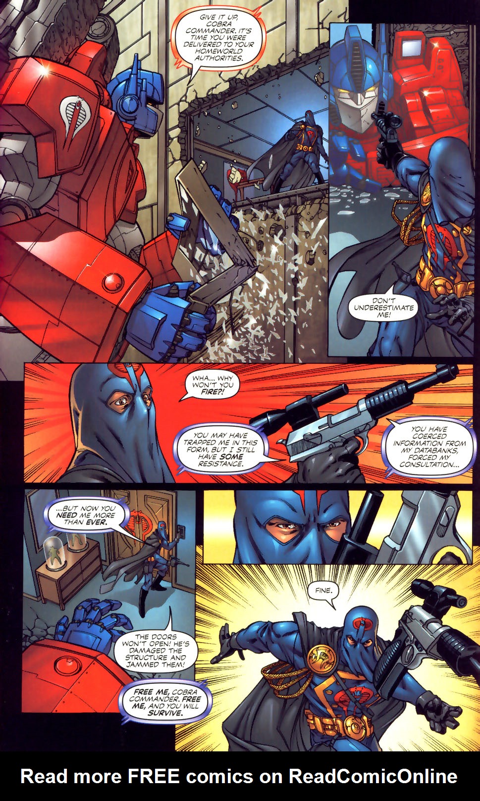 Read online G.I. Joe vs. The Transformers comic -  Issue #4 - 7