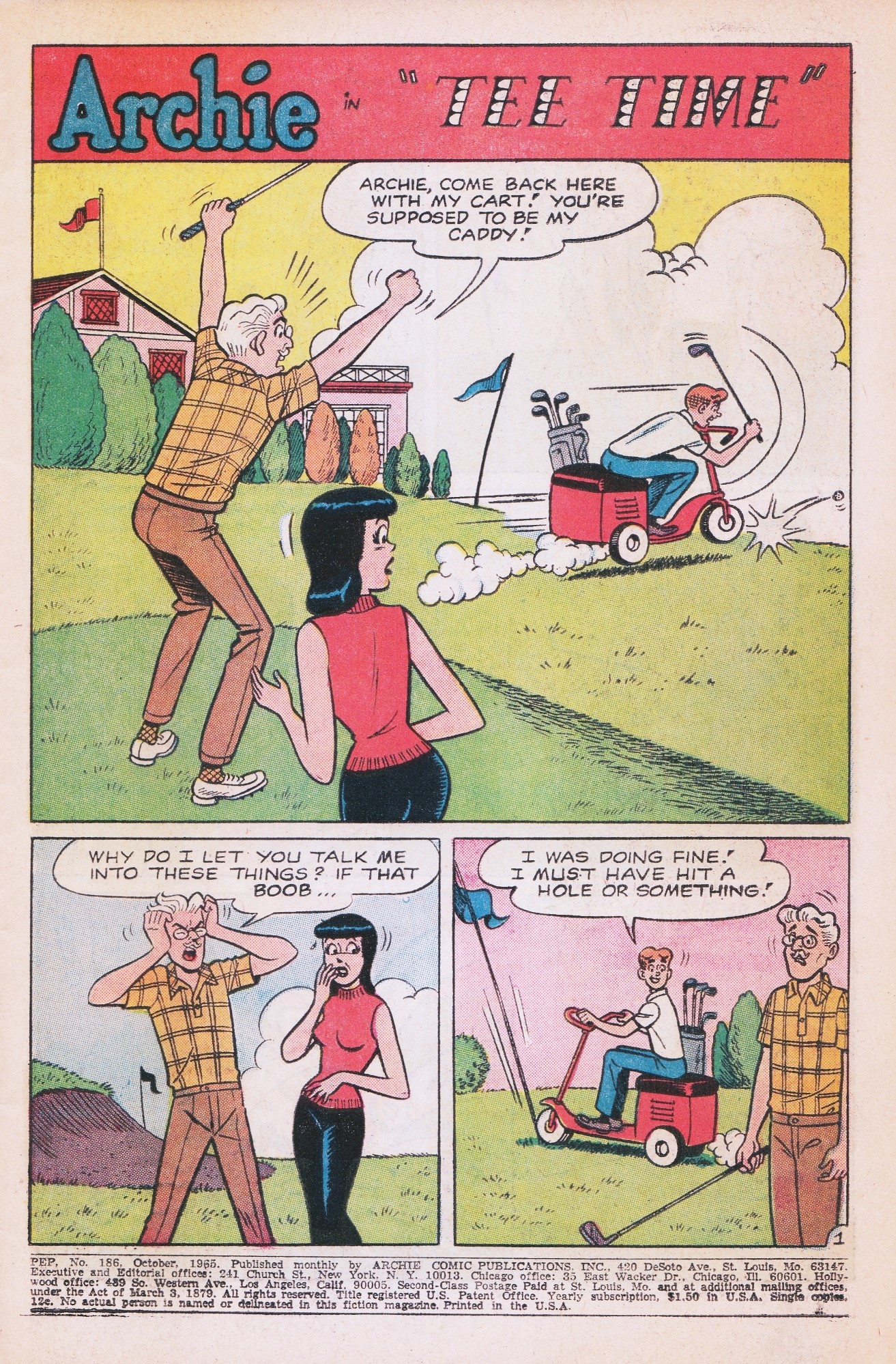 Read online Pep Comics comic -  Issue #186 - 3