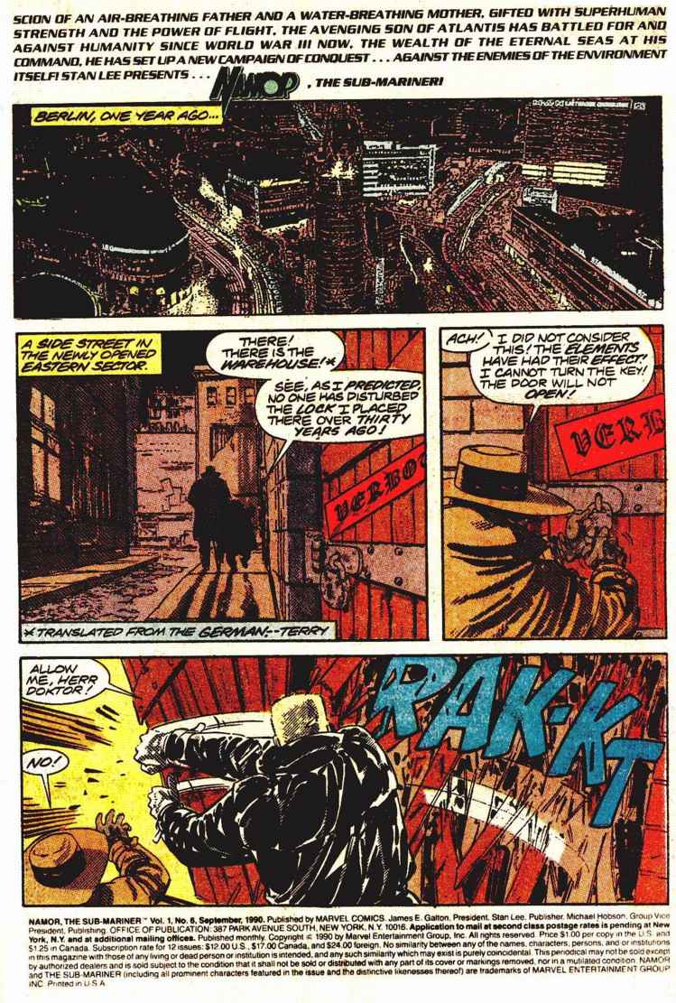 Read online Namor, The Sub-Mariner comic -  Issue #6 - 2