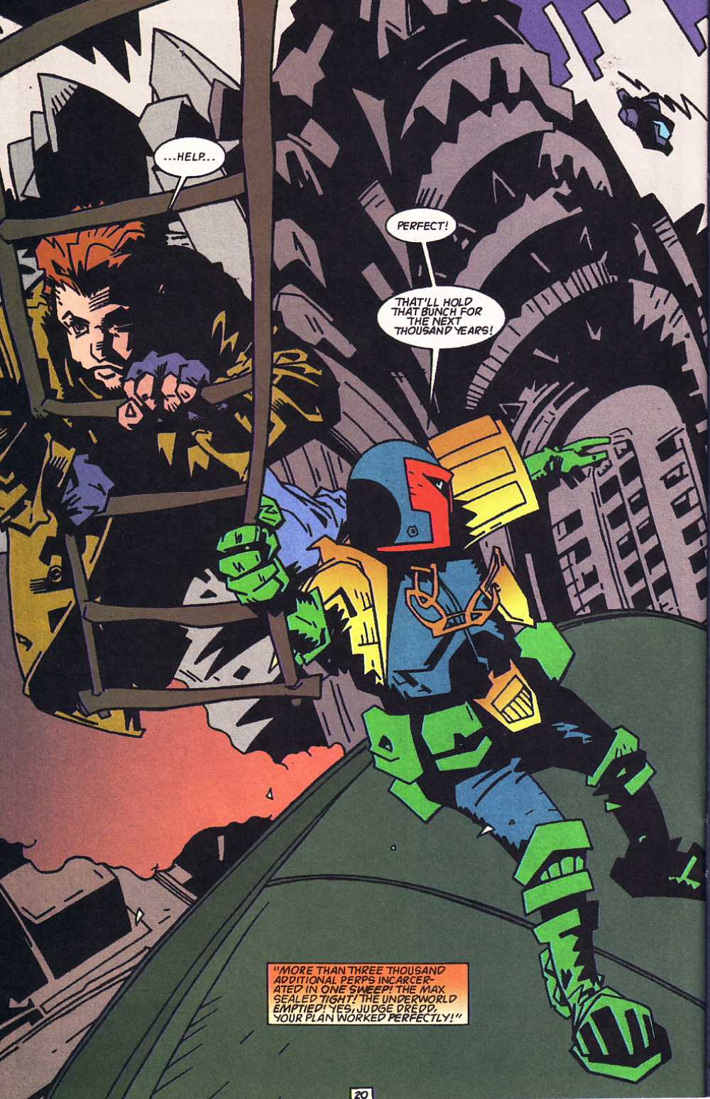 Read online Judge Dredd: Legends of the Law comic -  Issue #10 - 20