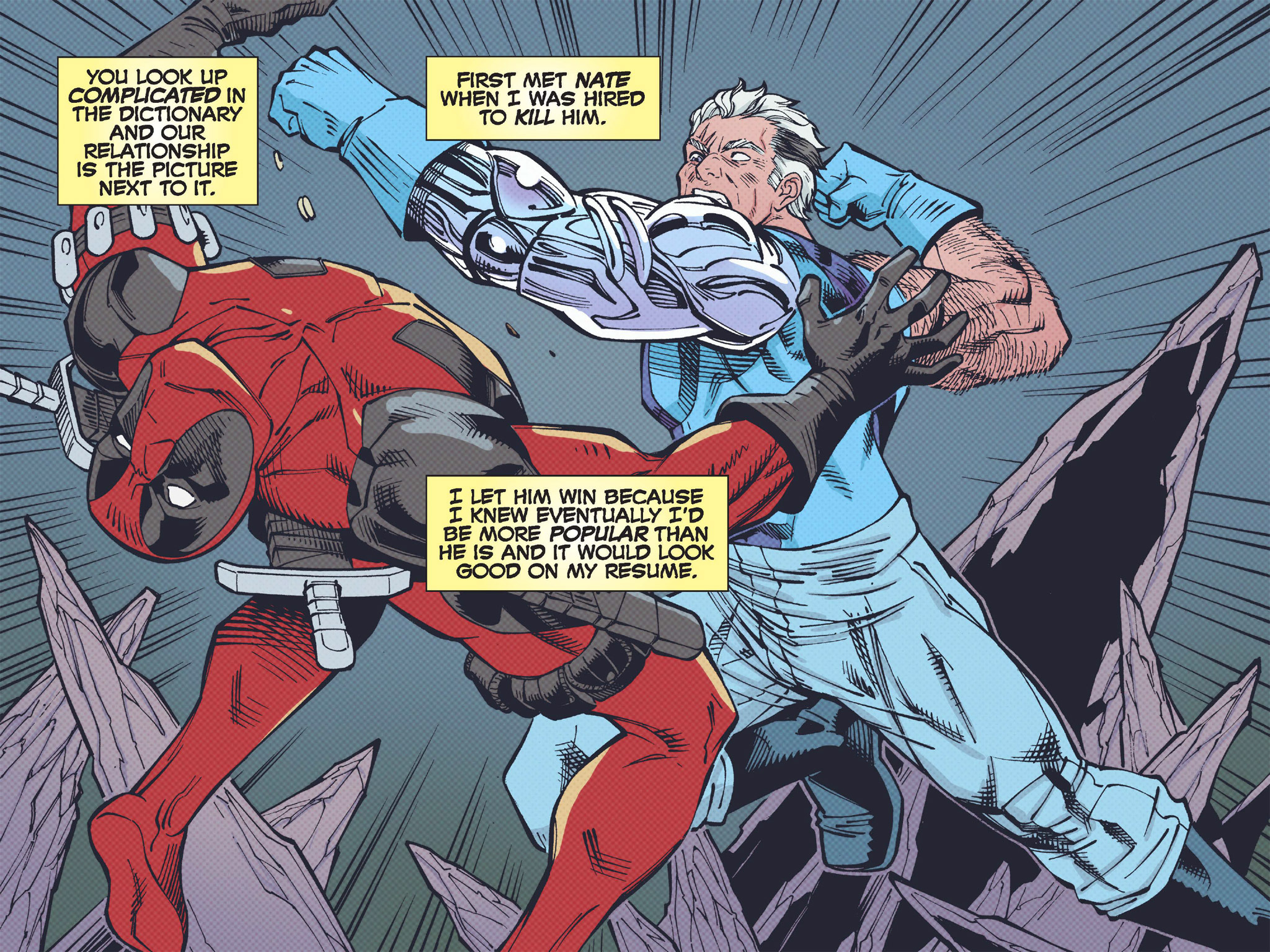 Read online Deadpool & Cable: Split Second Infinite Comic comic -  Issue #2 - 9