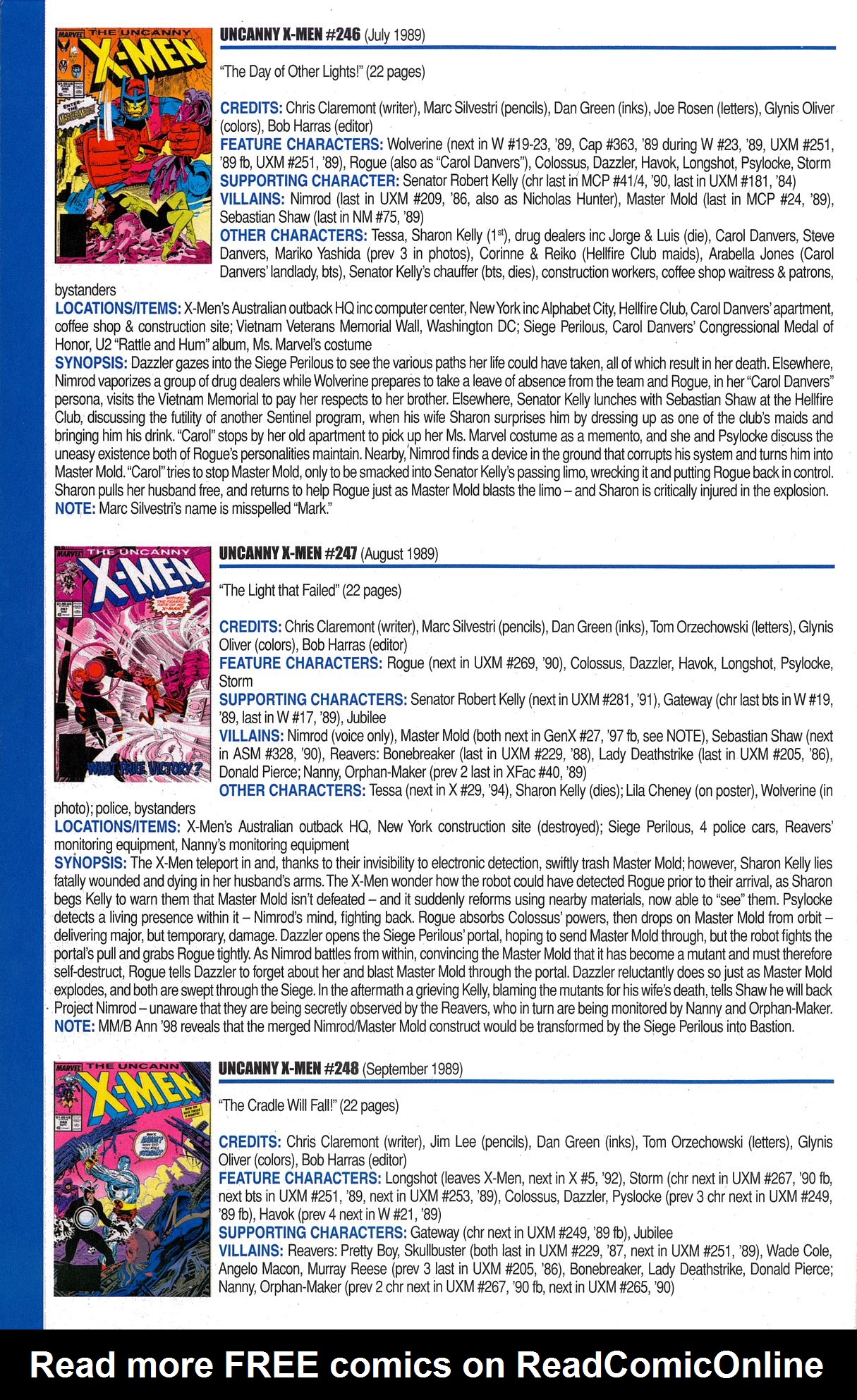 Read online Official Index to the Marvel Universe comic -  Issue #6 - 56