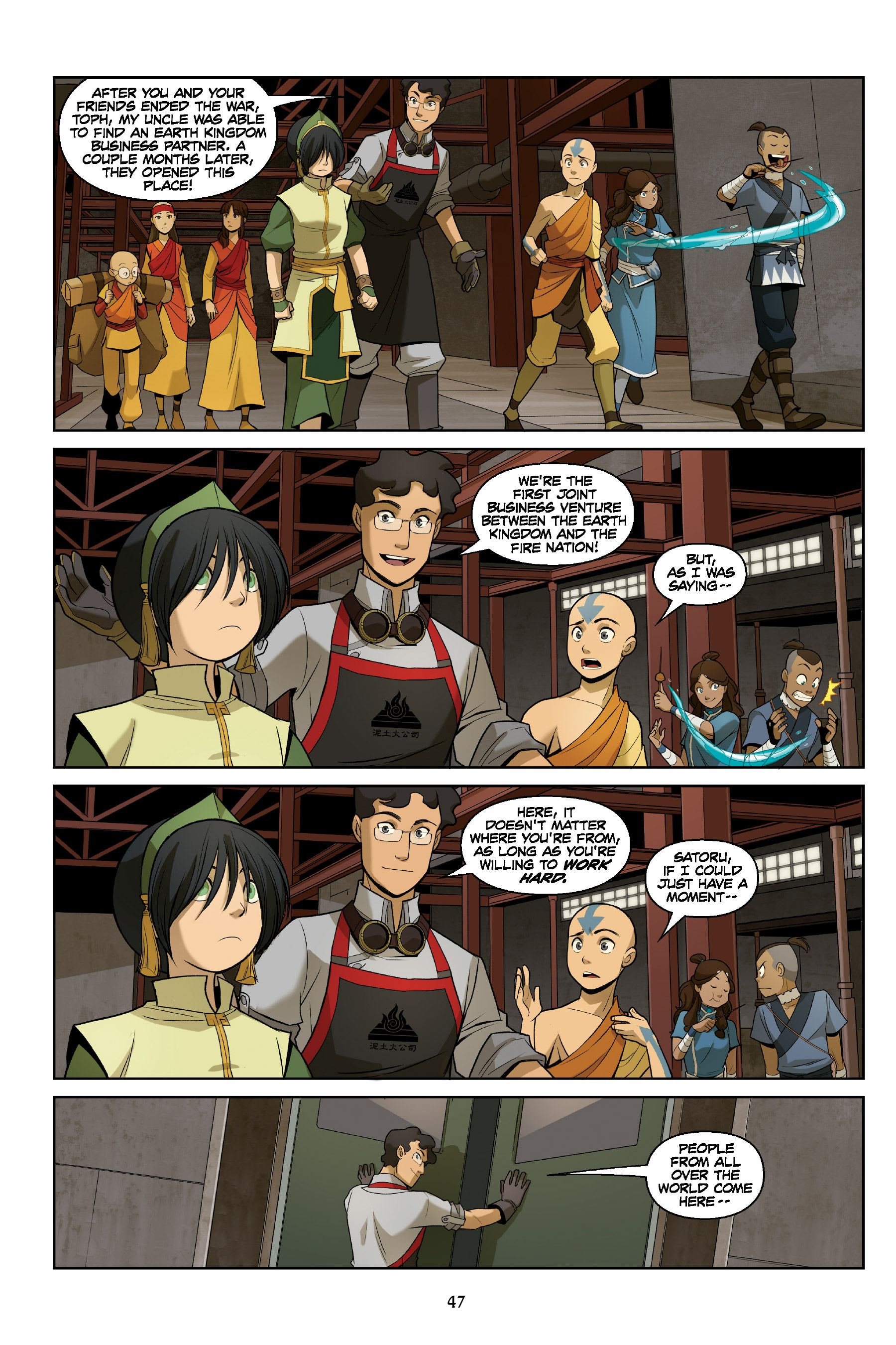 Read online Nickelodeon Avatar: The Last Airbender - The Rift comic -  Issue # _Omnibus (Part 1) - 47