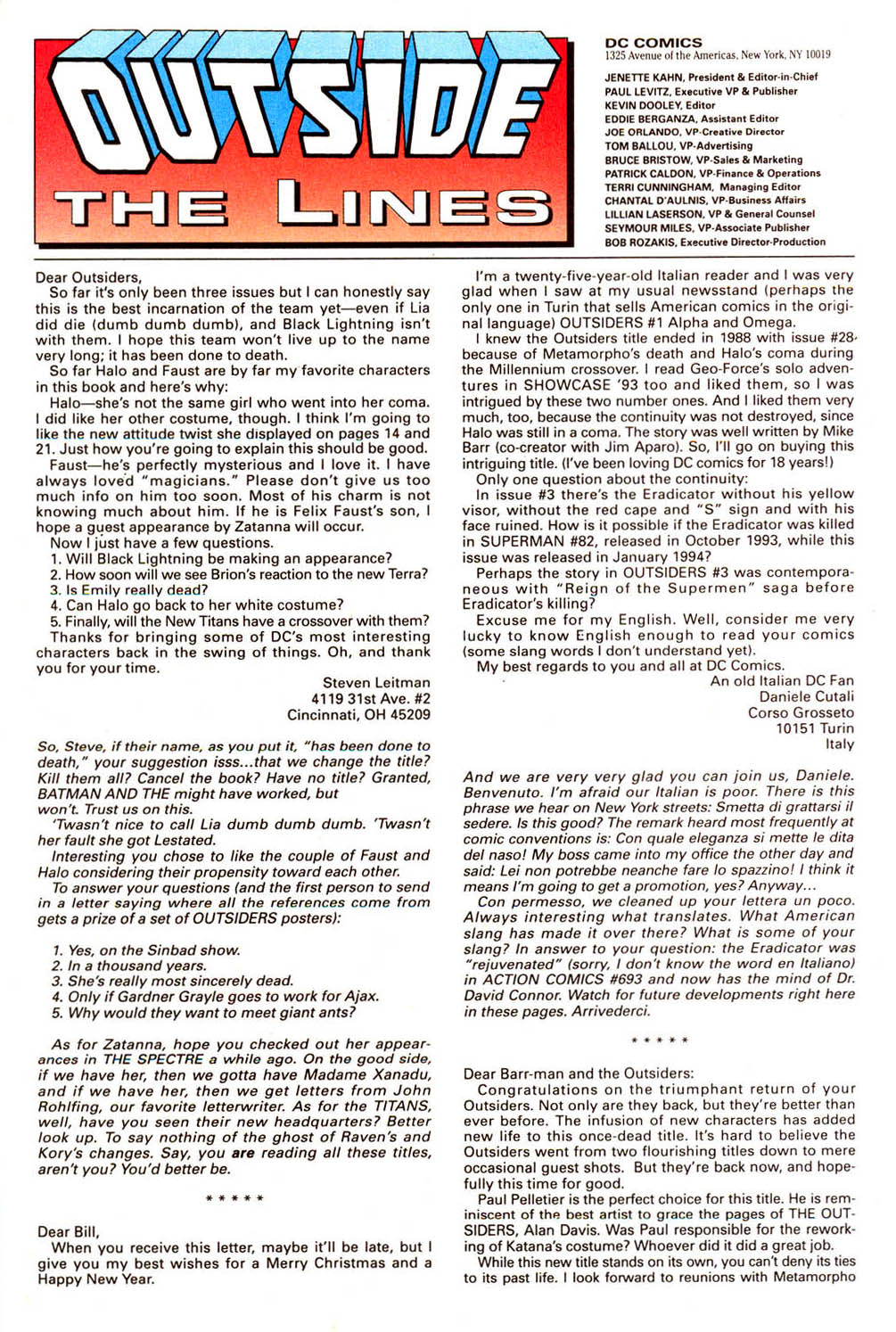 Read online Outsiders (1993) comic -  Issue #9 - 26