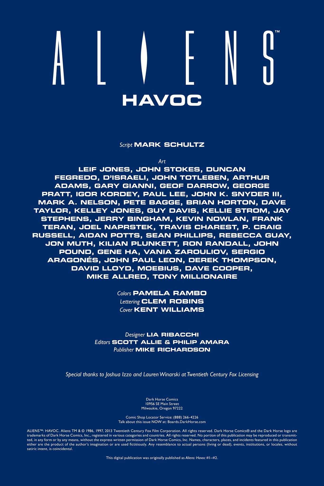 Read online Aliens: Havoc comic -  Issue # _TPB - 2