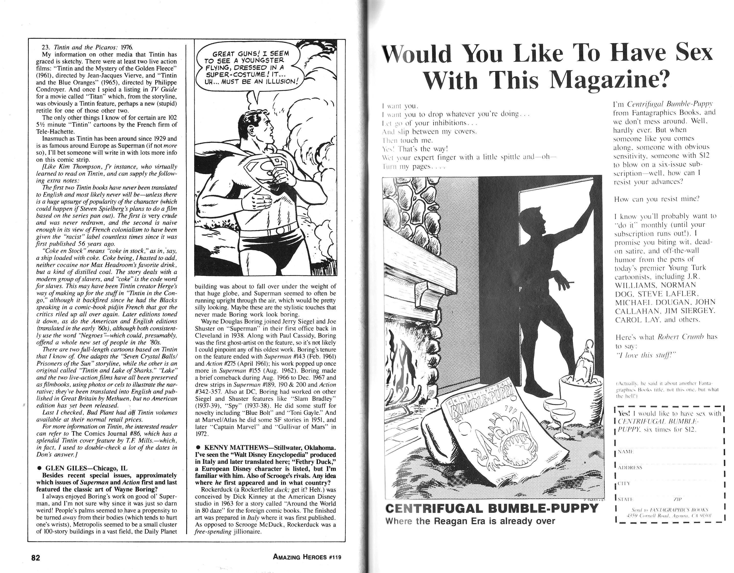Read online Amazing Heroes comic -  Issue #119 - 42