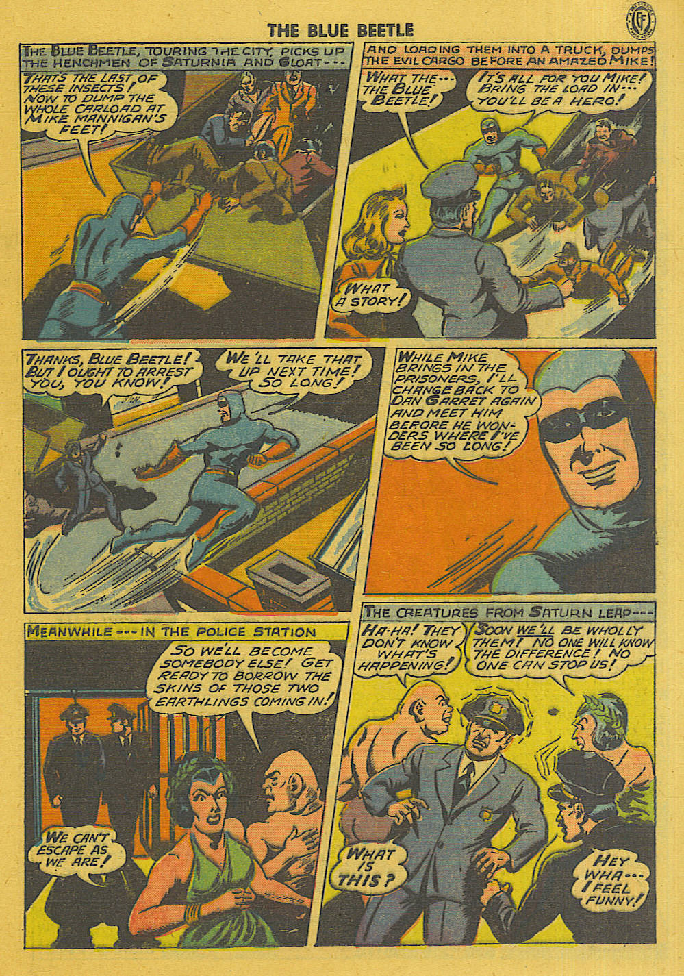 Read online The Blue Beetle comic -  Issue #35 - 20