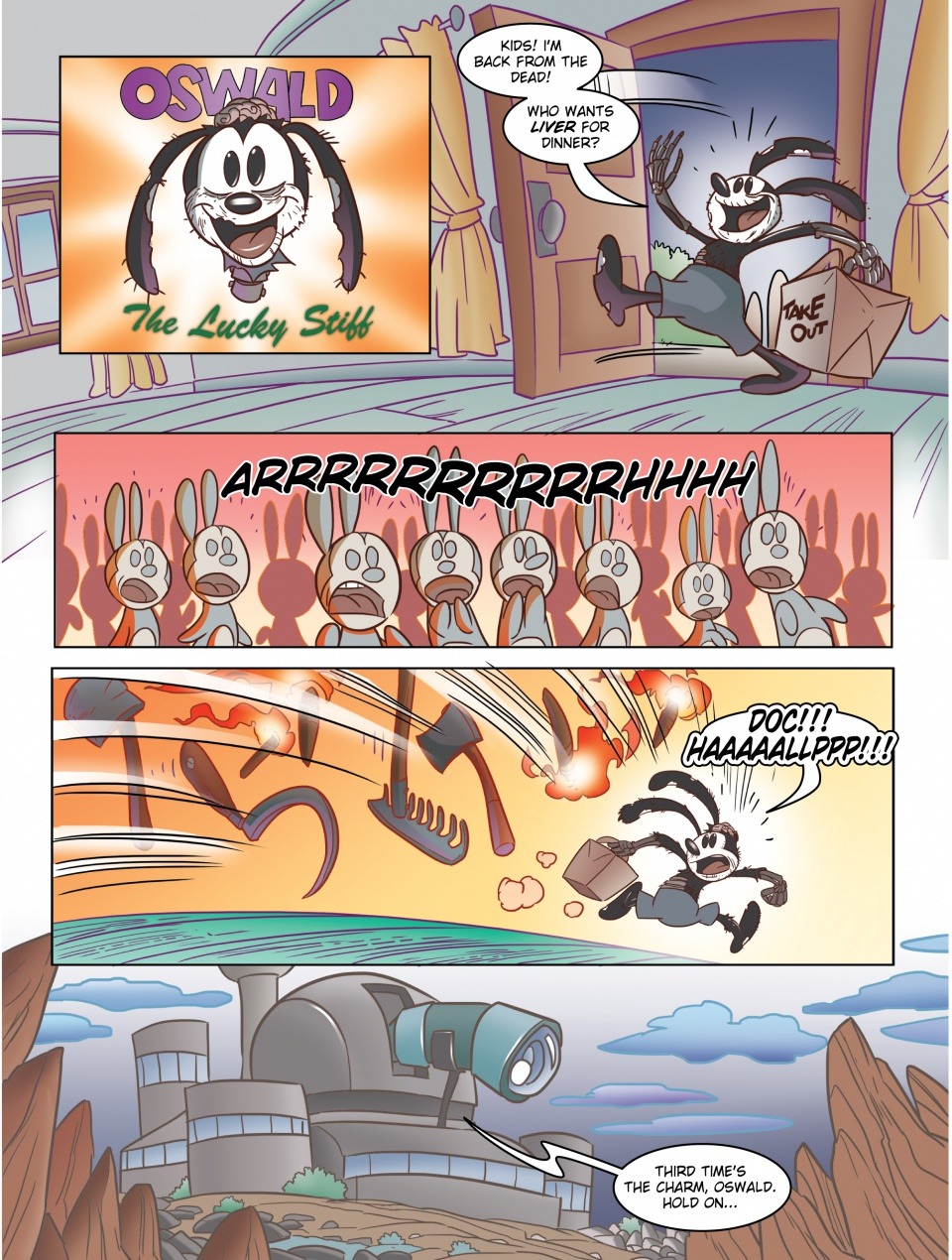 Read online Epic Mickey: Tales of the Wasteland comic -  Issue # Oswald the Lucky Duck - 7