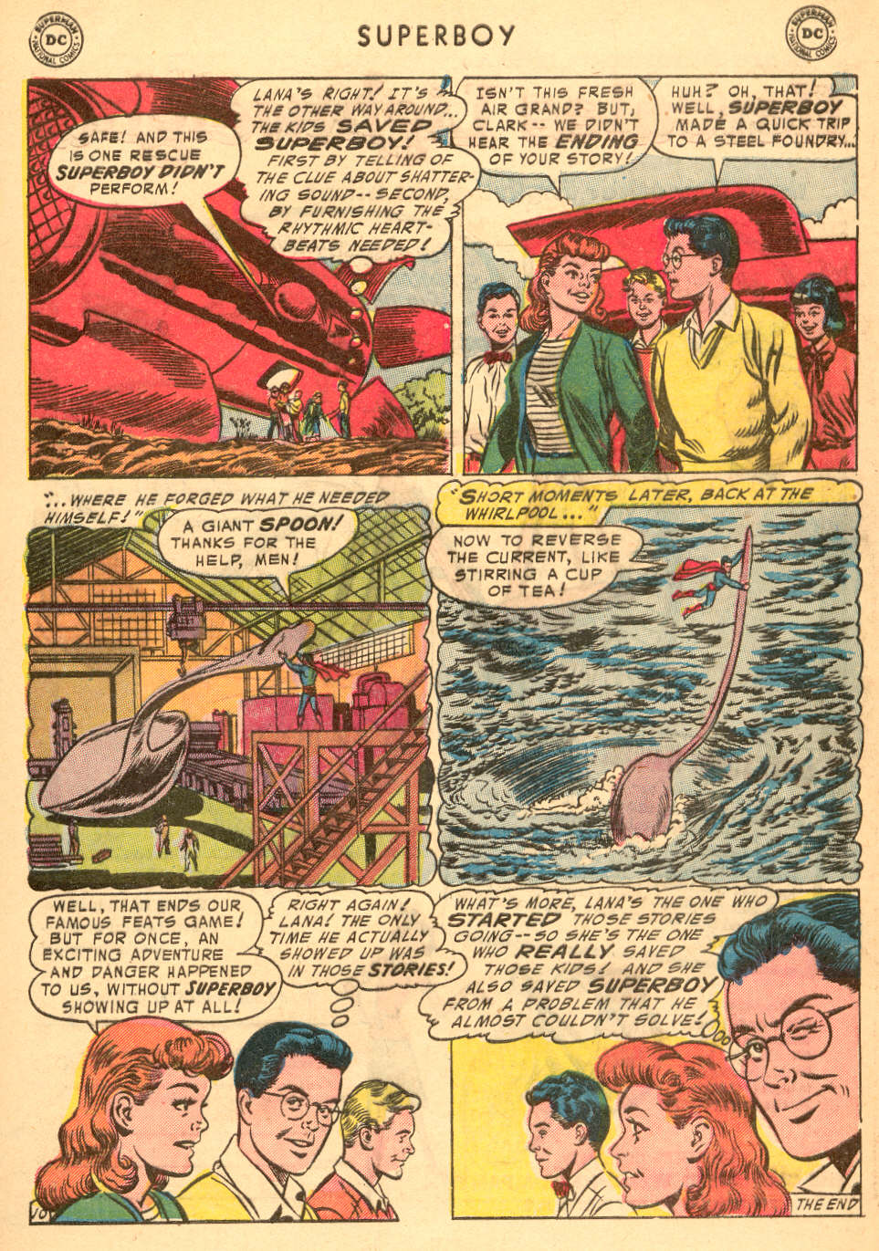 Read online Superboy (1949) comic -  Issue #34 - 35