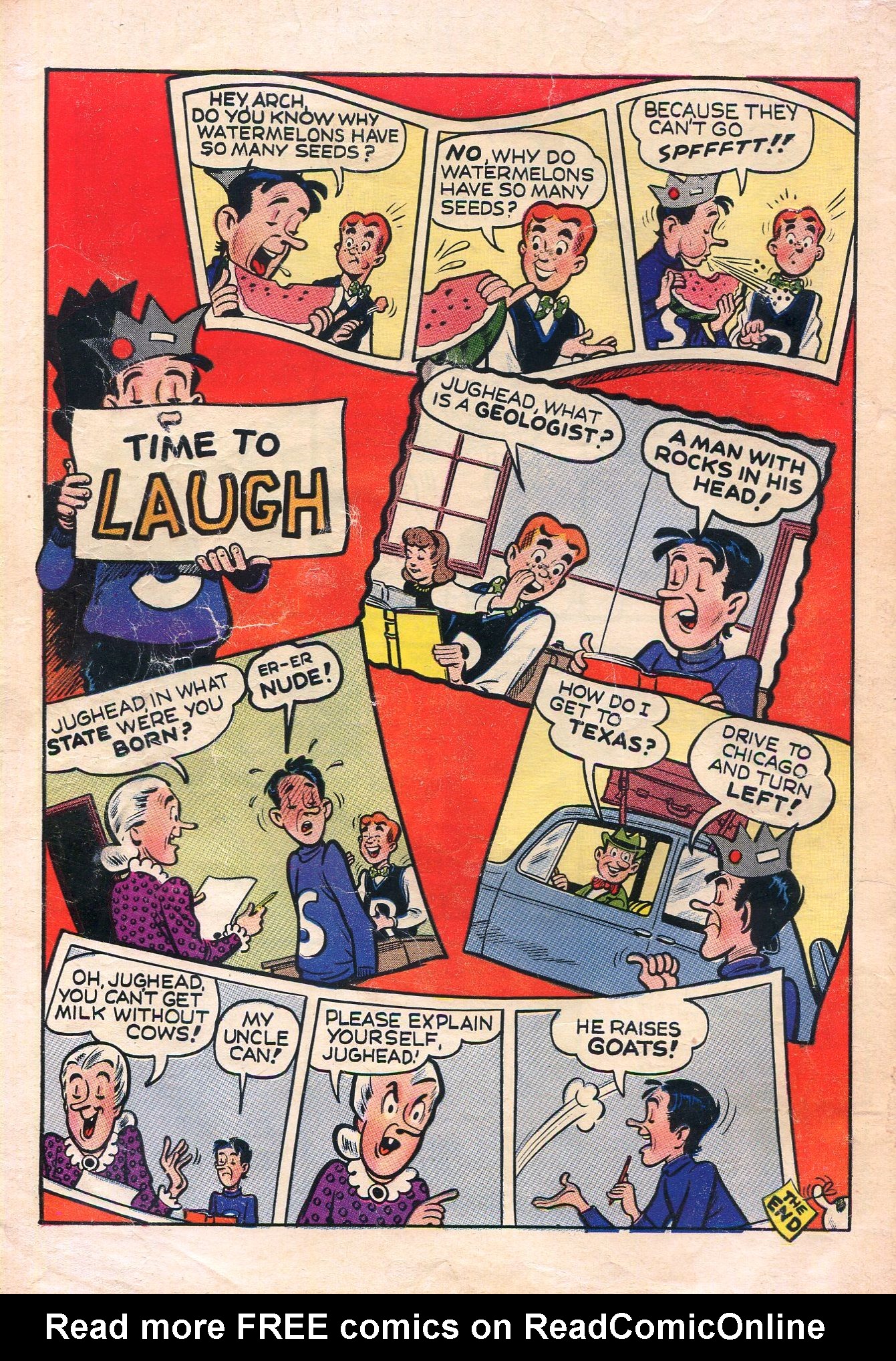 Read online Archie's Joke Book Magazine comic -  Issue #20 - 36