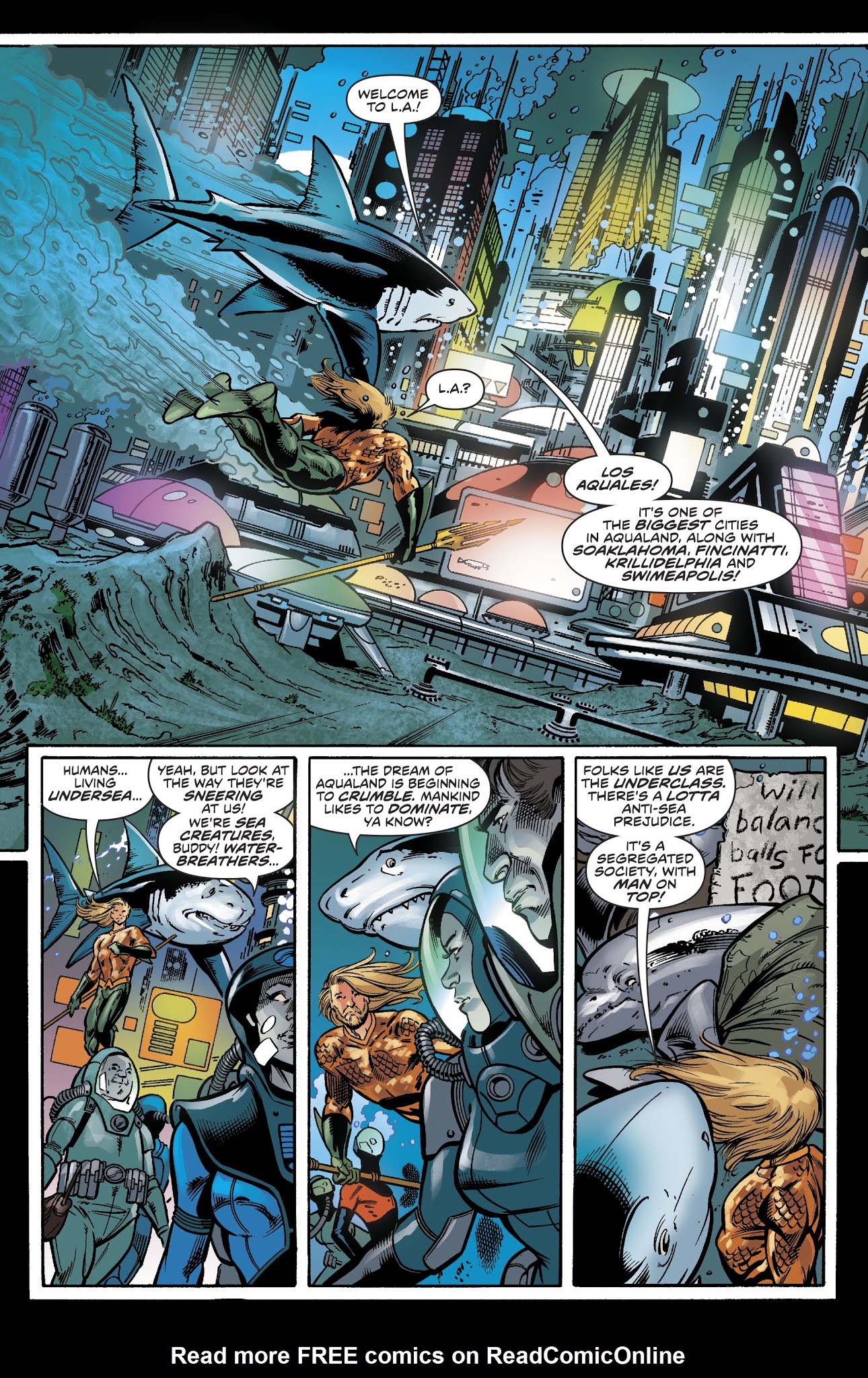 Read online DC Meets Hanna-Barbera comic -  Issue # Issue Aquaman - Jabberjaw - 15